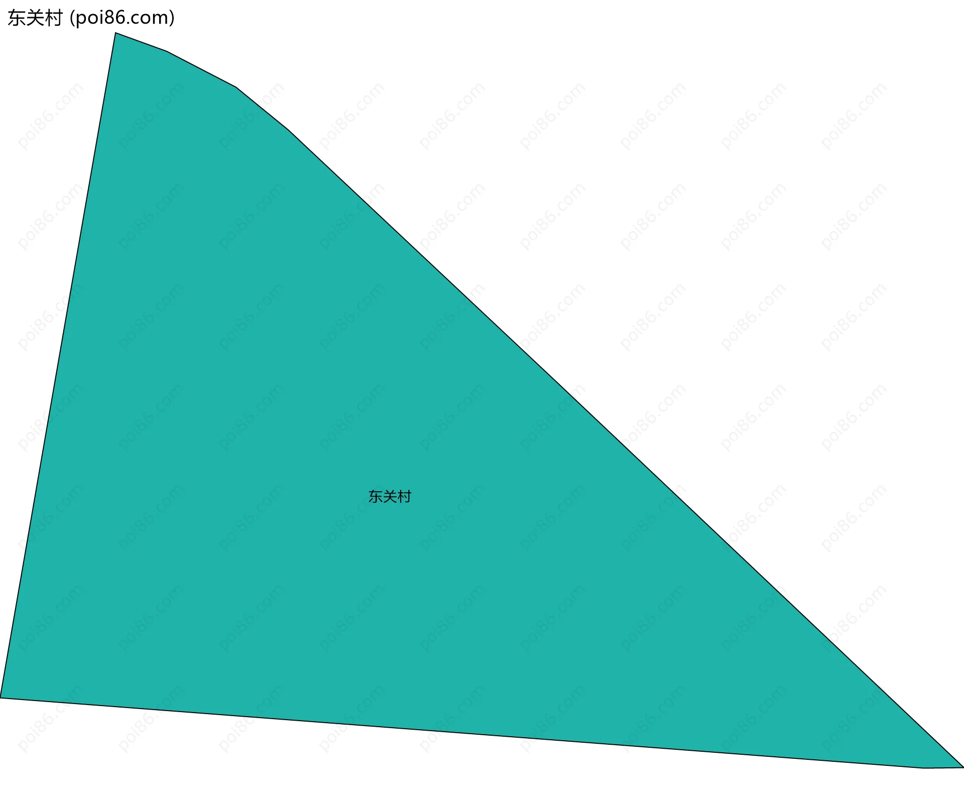 东关村边界地图