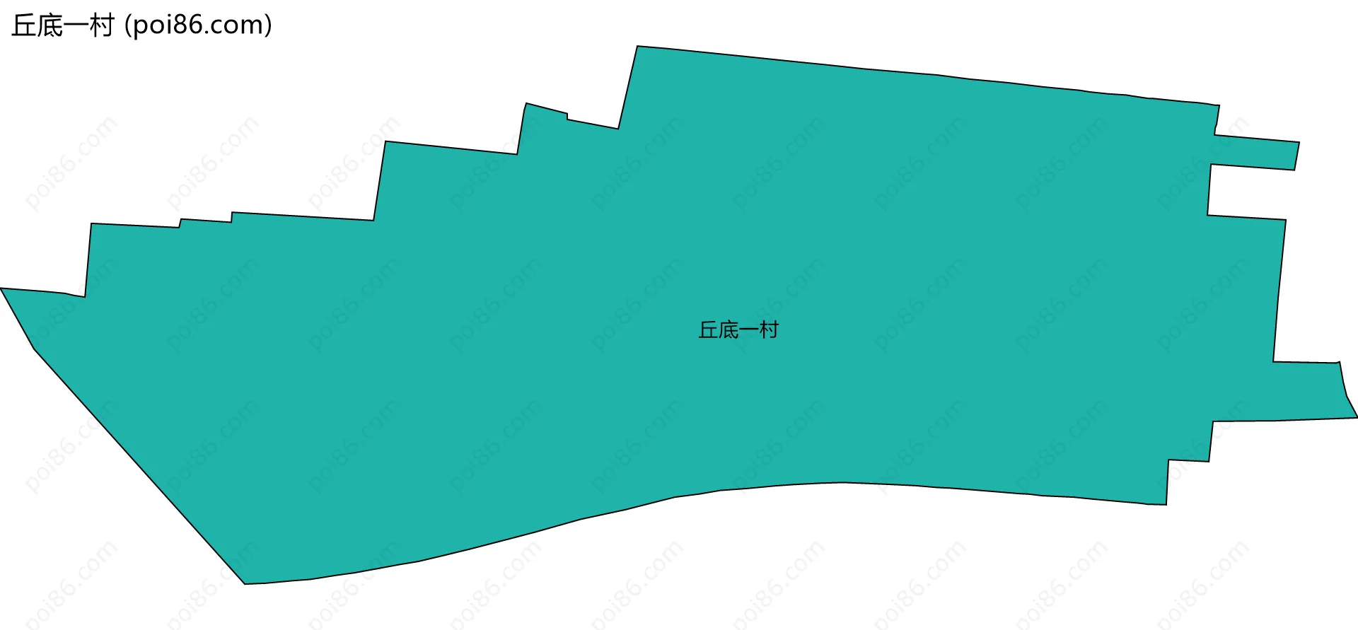 丘底一村边界地图