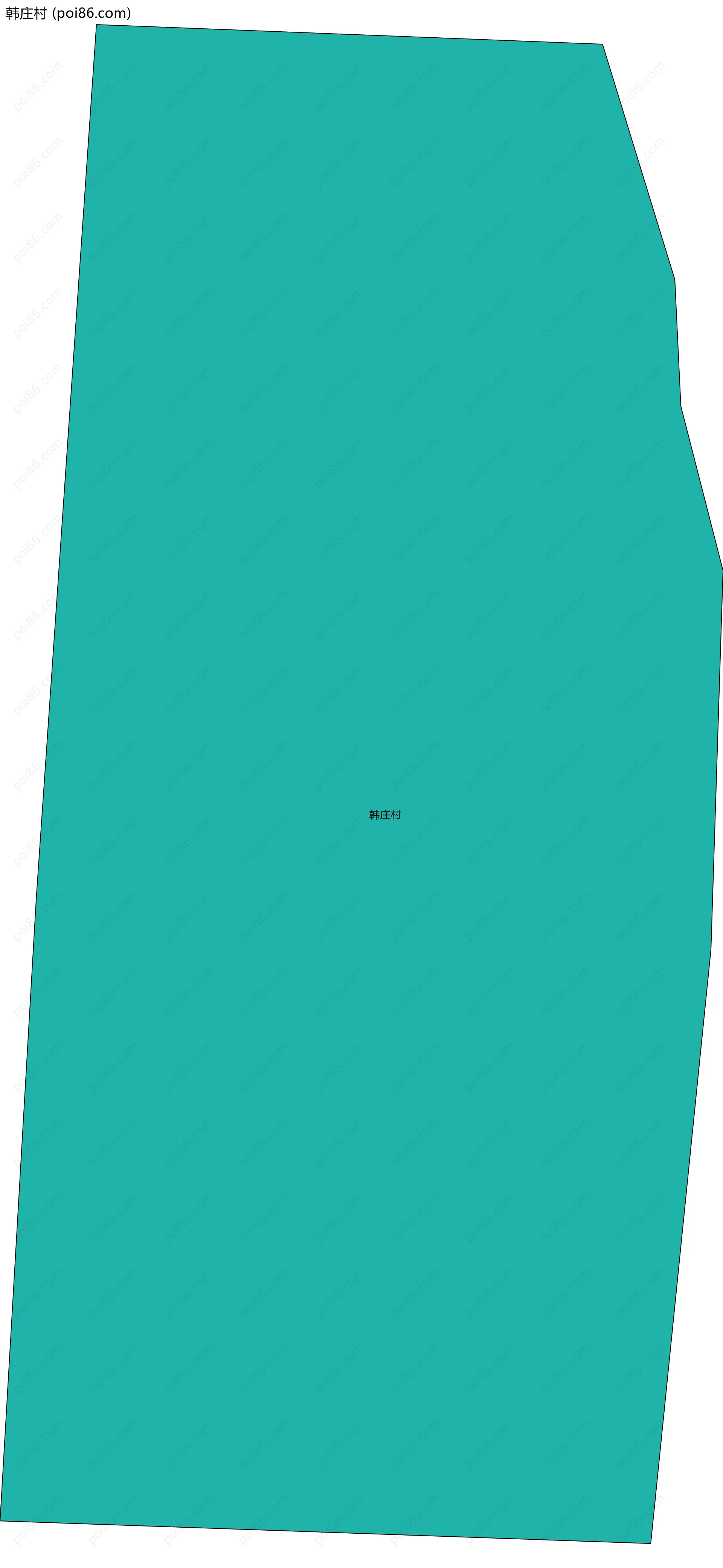 韩庄村边界地图