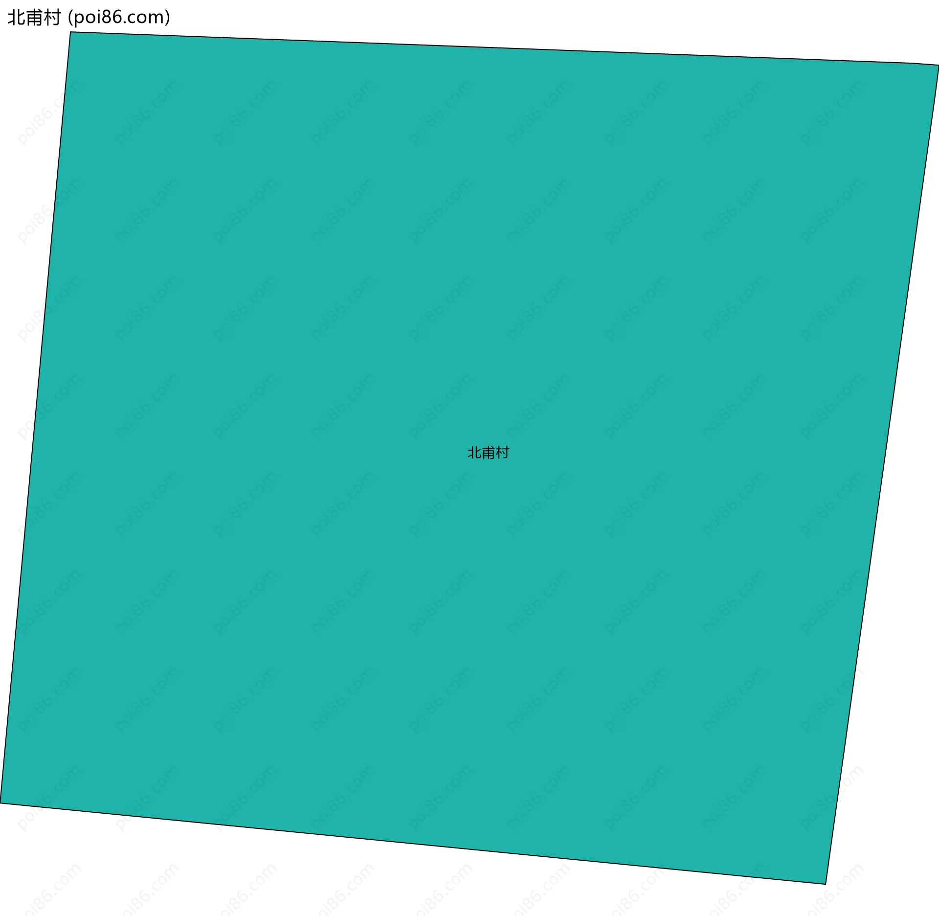 北甫村边界地图