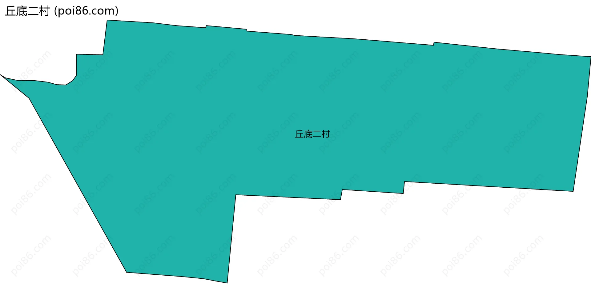丘底二村边界地图