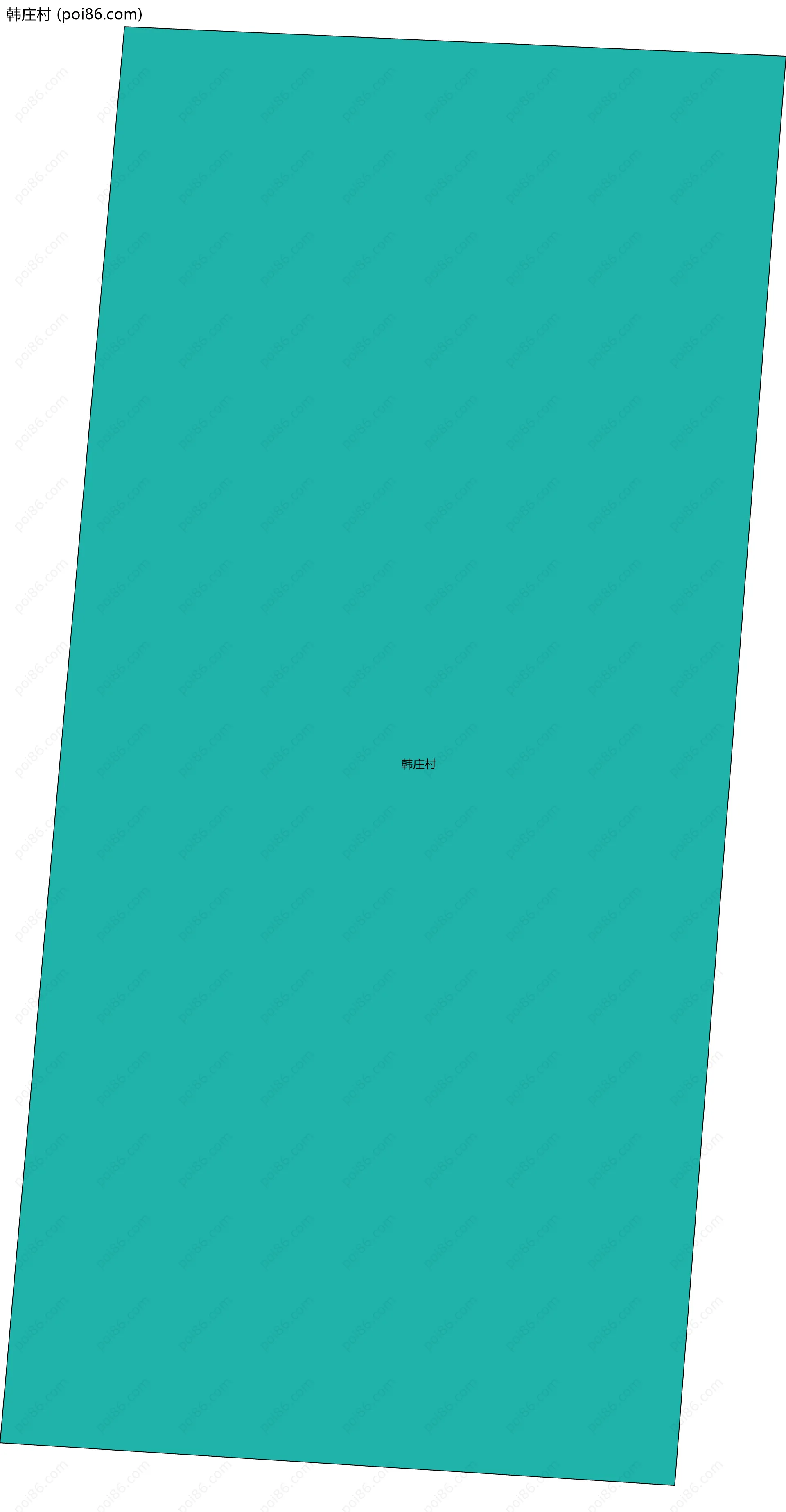 韩庄村边界地图