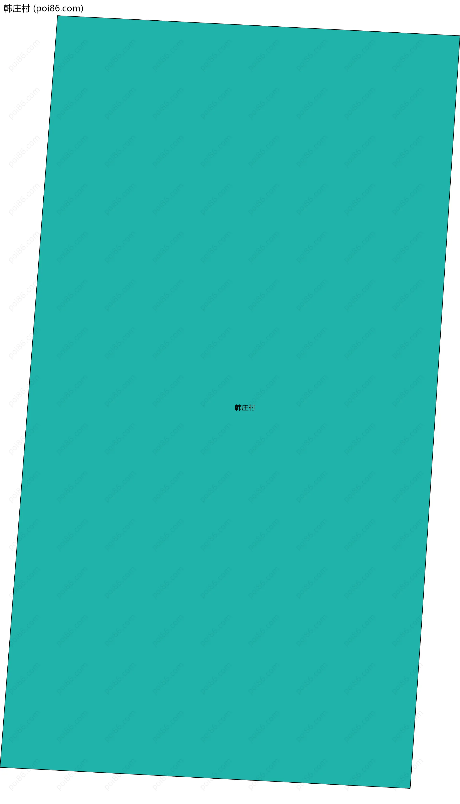 韩庄村边界地图