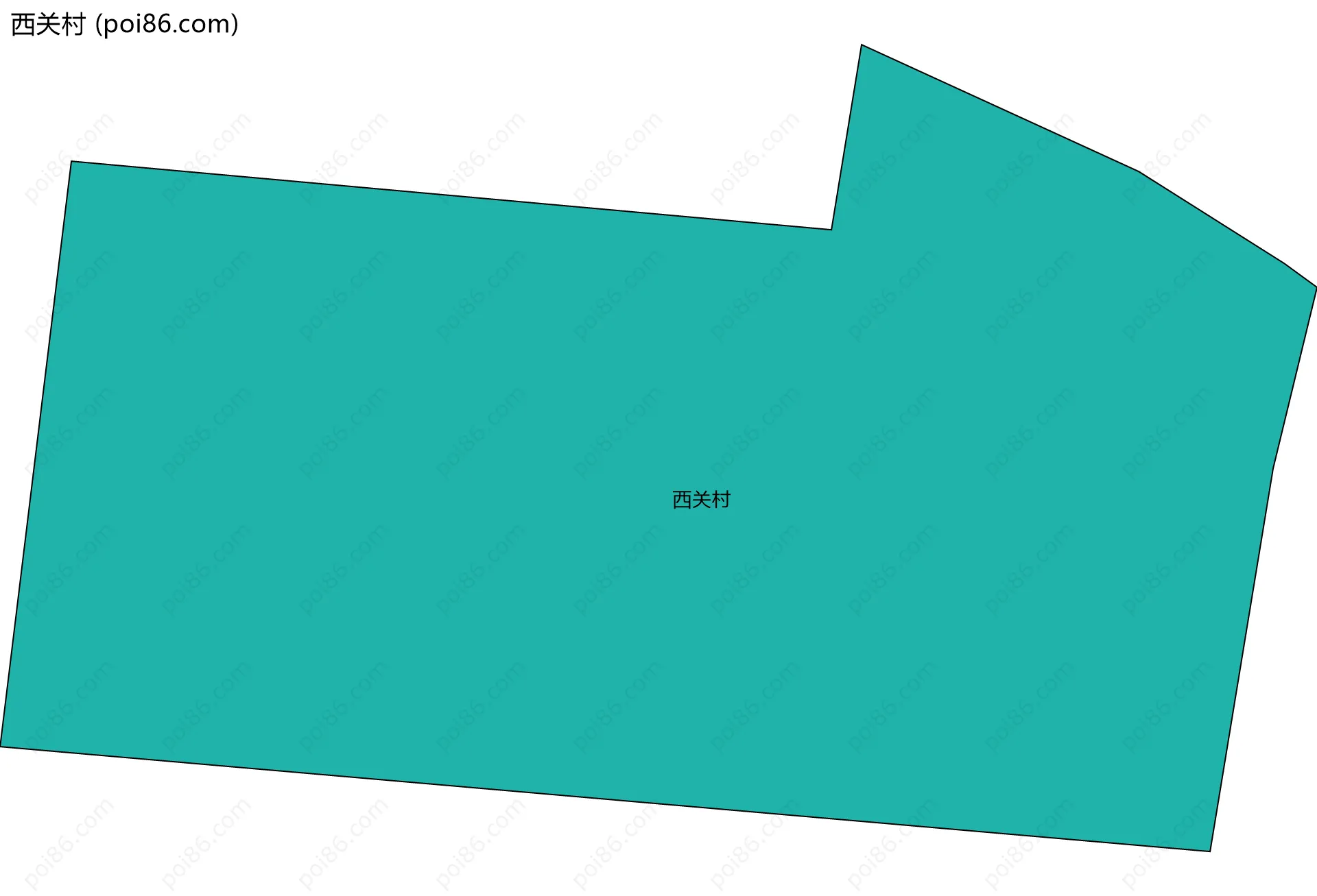 西关村边界地图