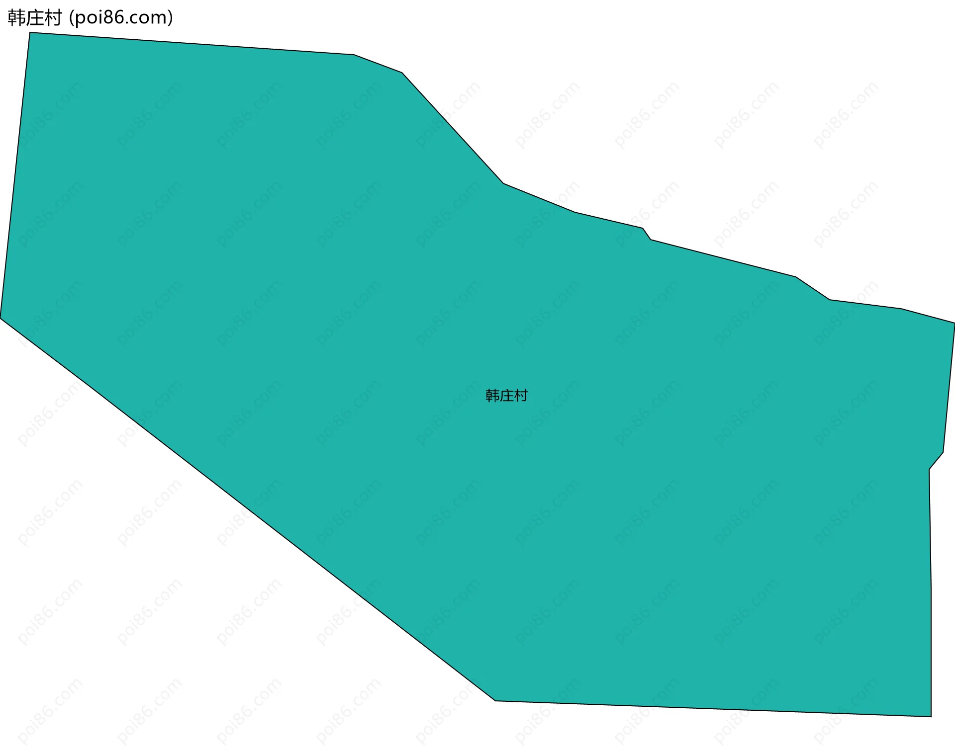韩庄村边界地图
