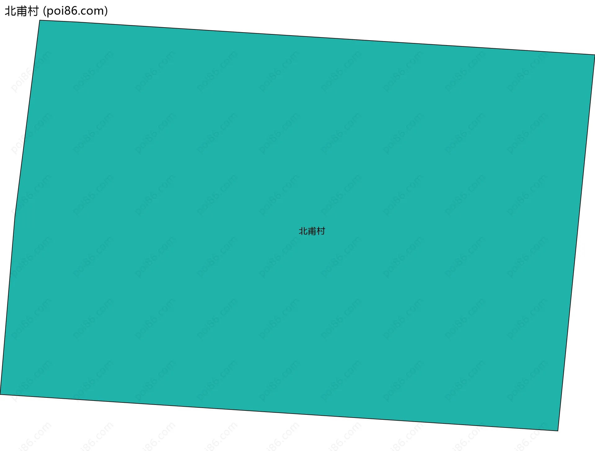 北甫村边界地图