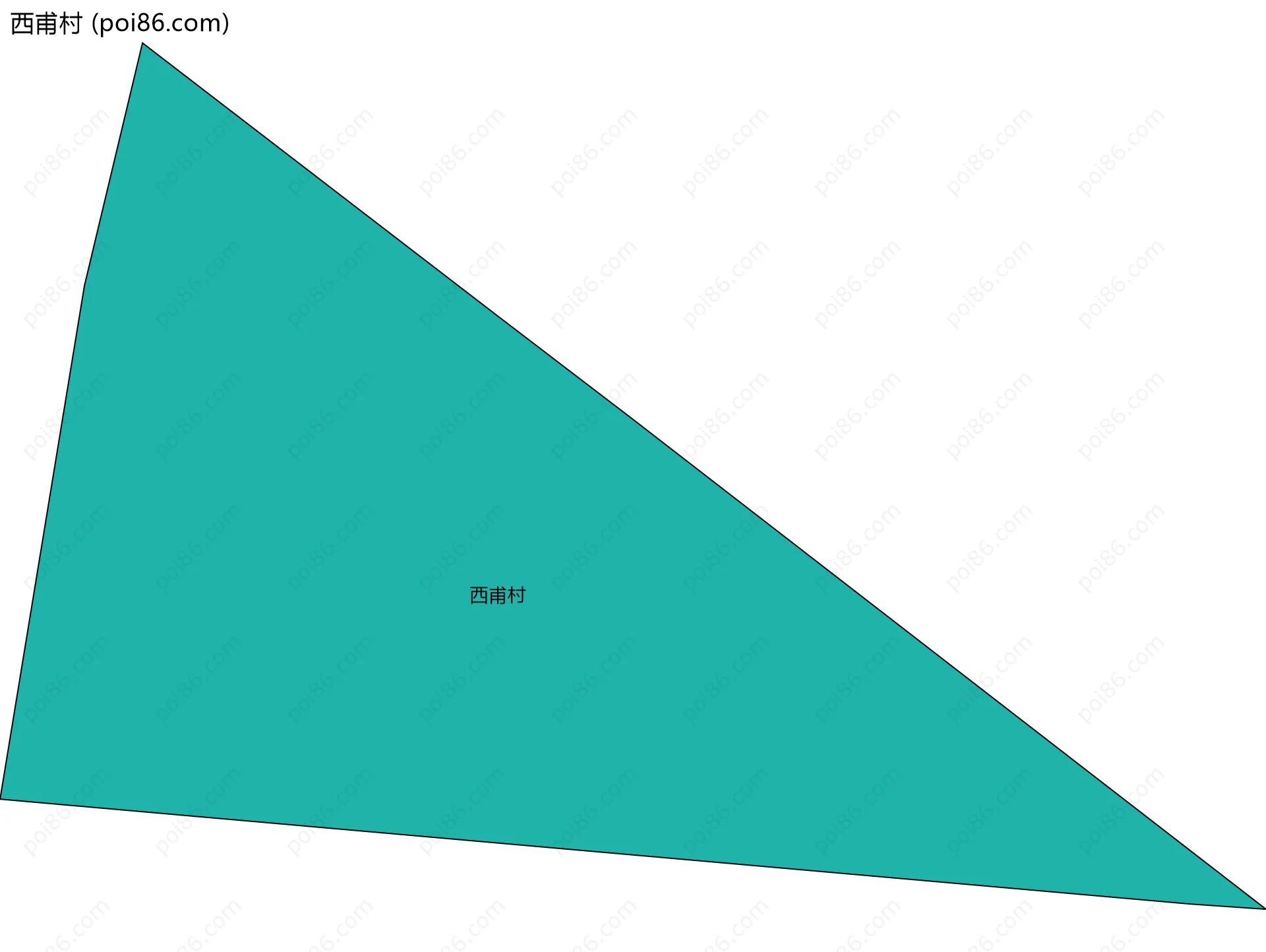 西甫村边界地图