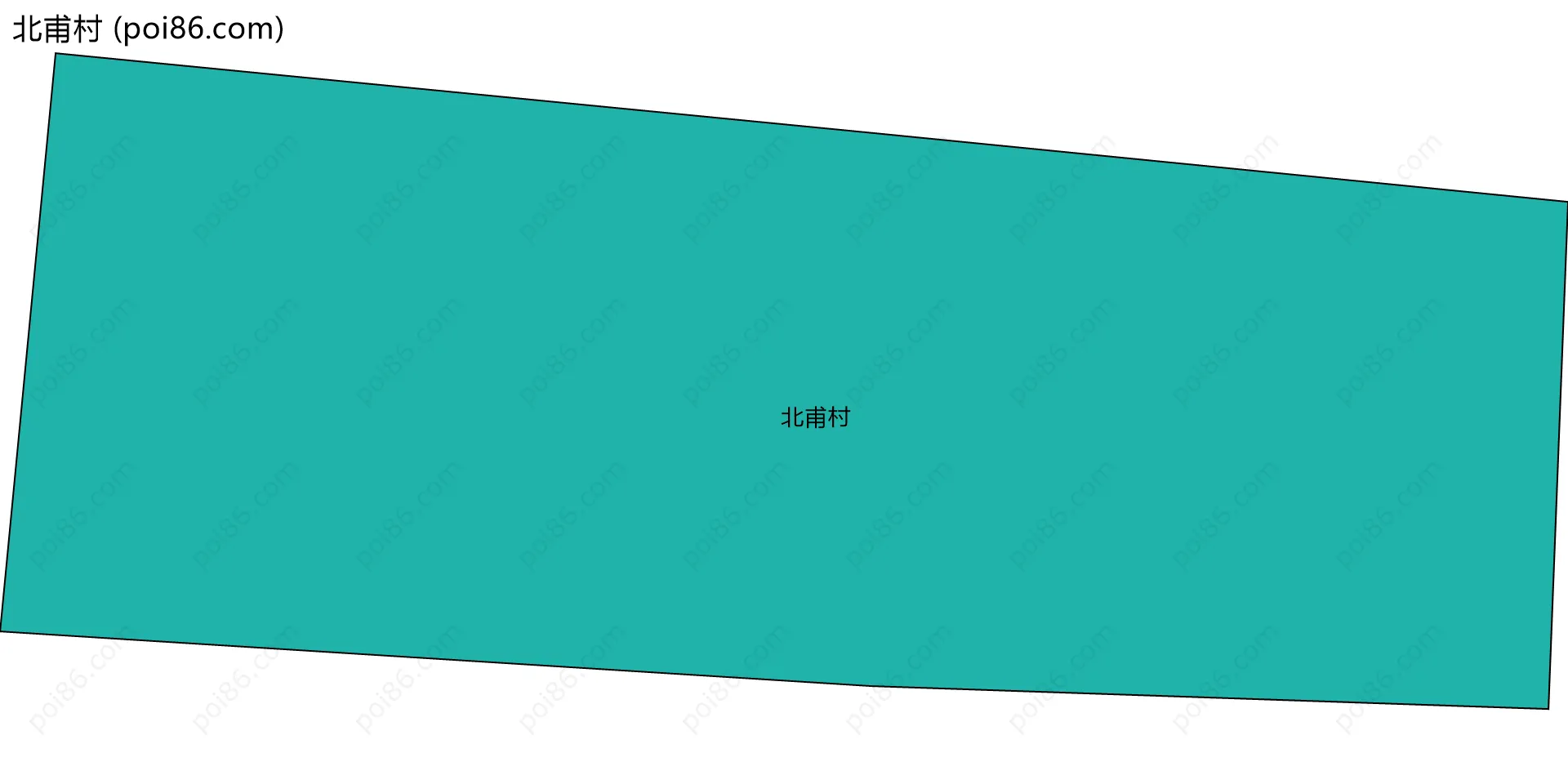 北甫村边界地图