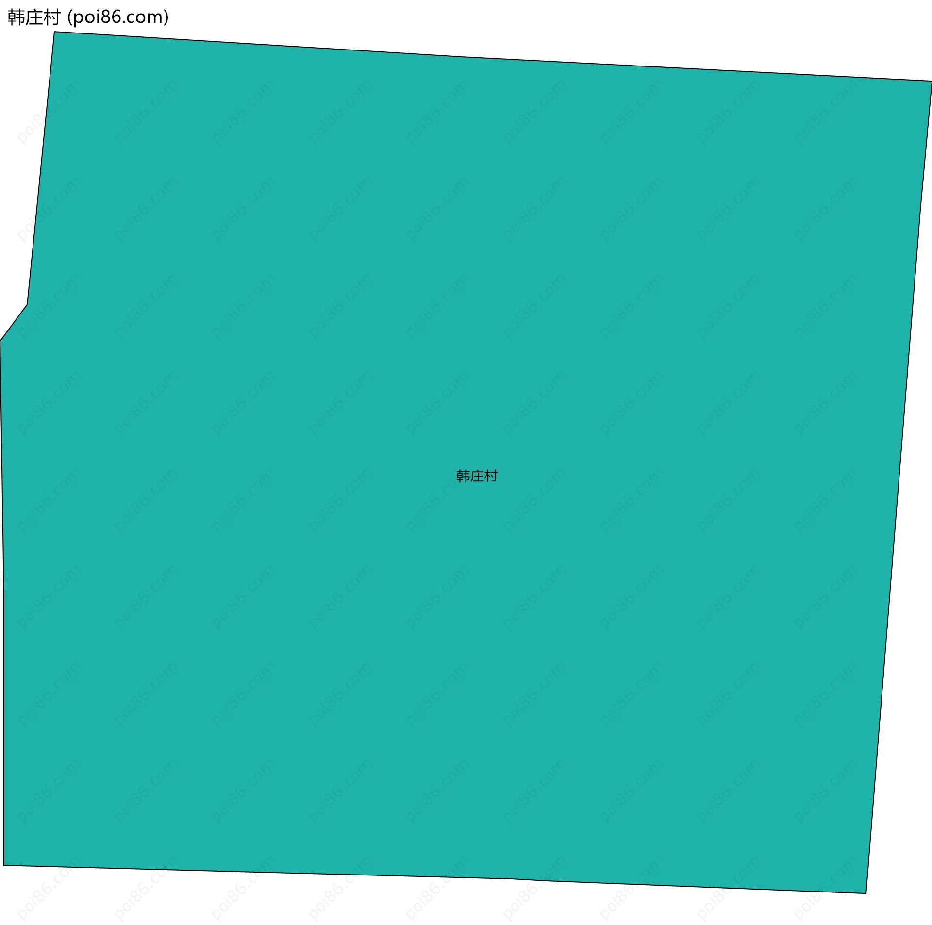 韩庄村边界地图