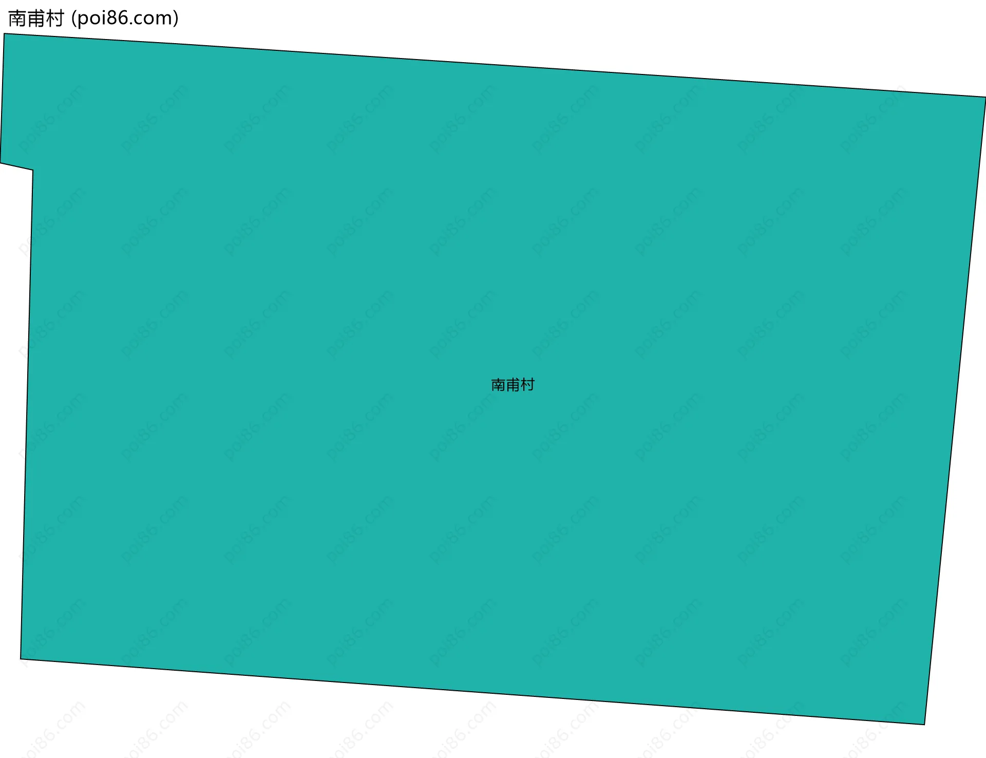 南甫村边界地图