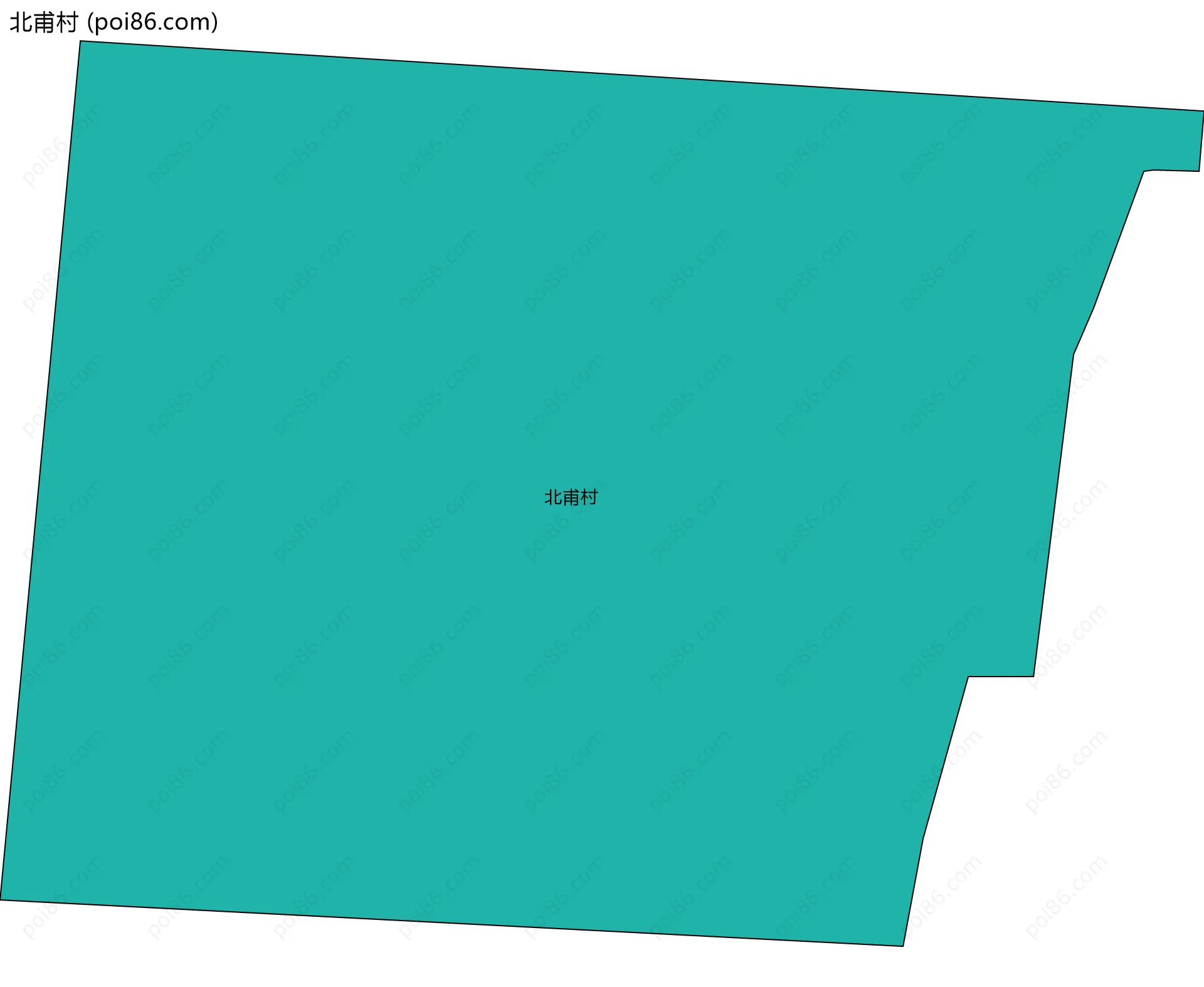 北甫村边界地图