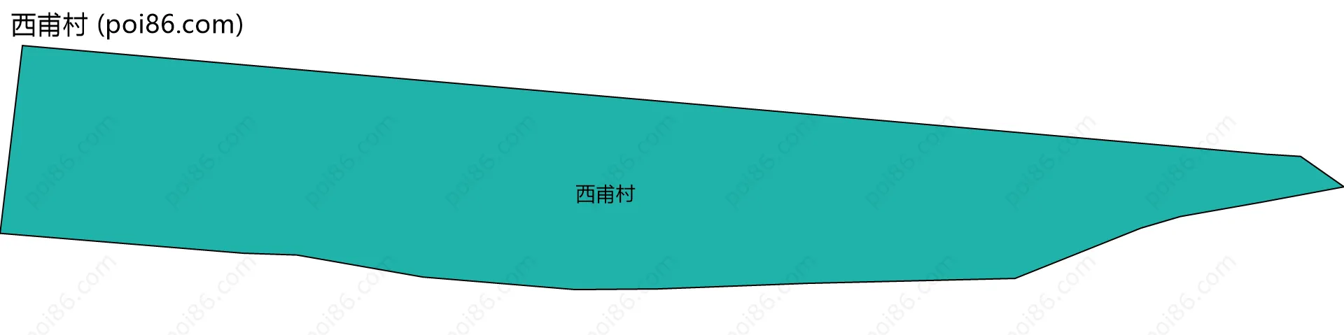 西甫村边界地图