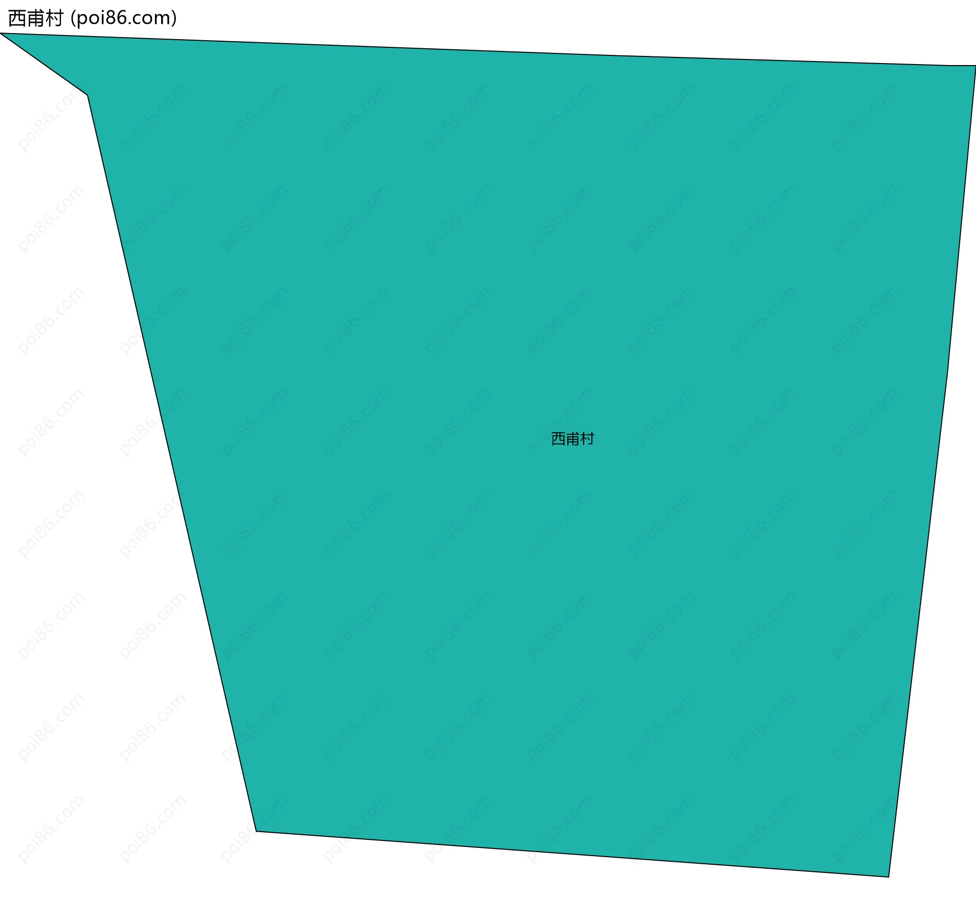 西甫村边界地图