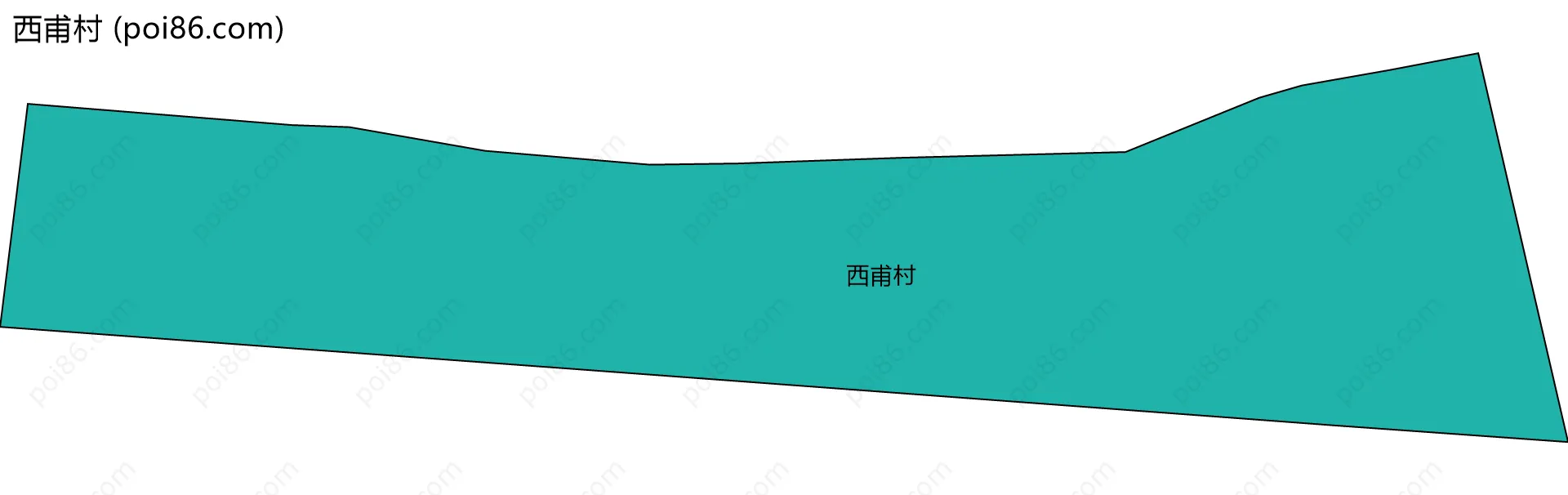 西甫村边界地图