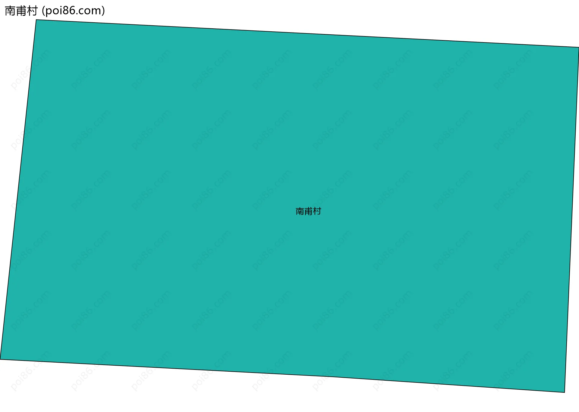 南甫村边界地图