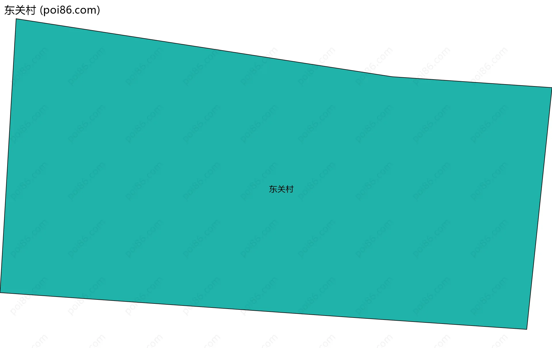 东关村边界地图