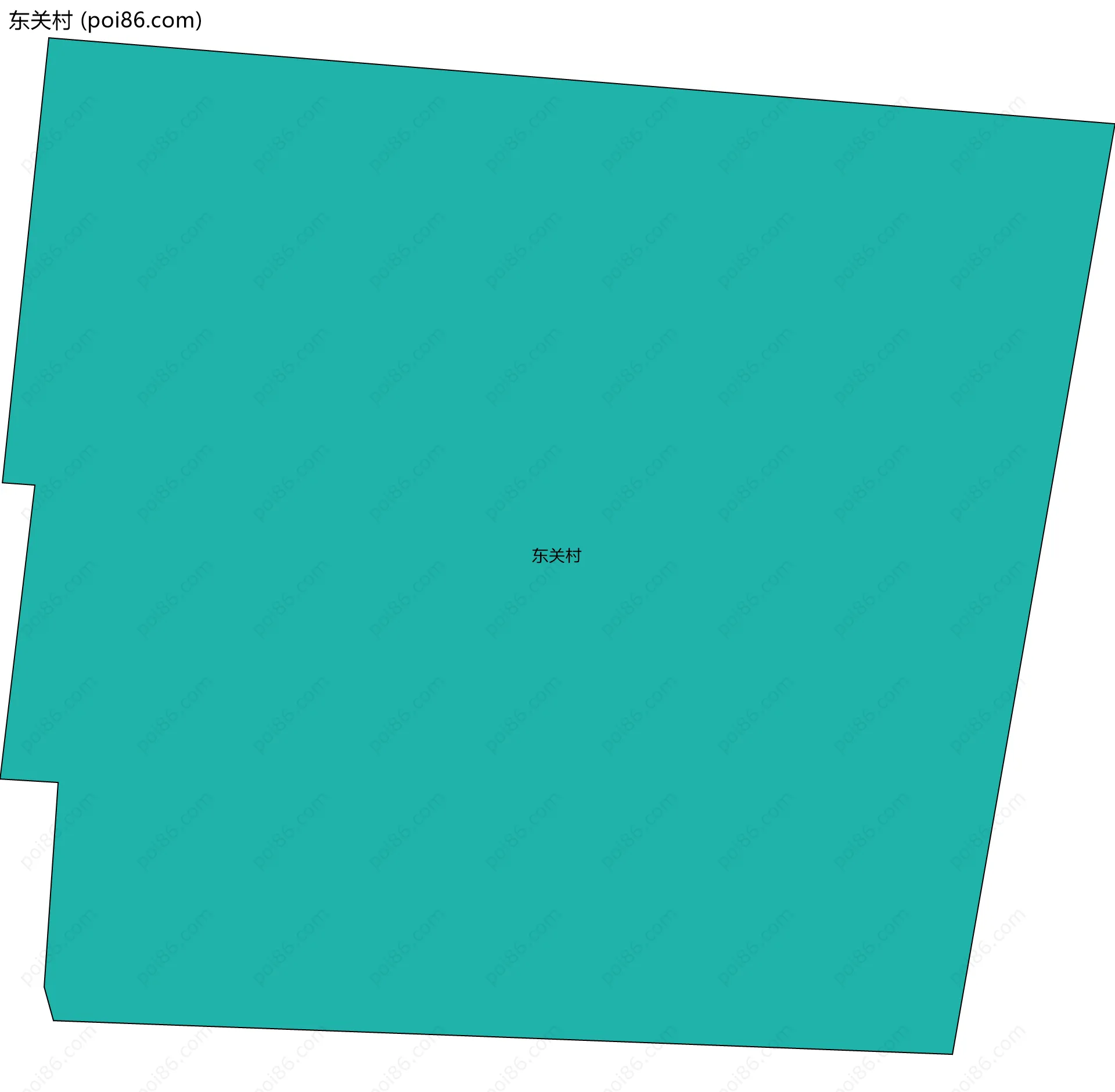 东关村边界地图