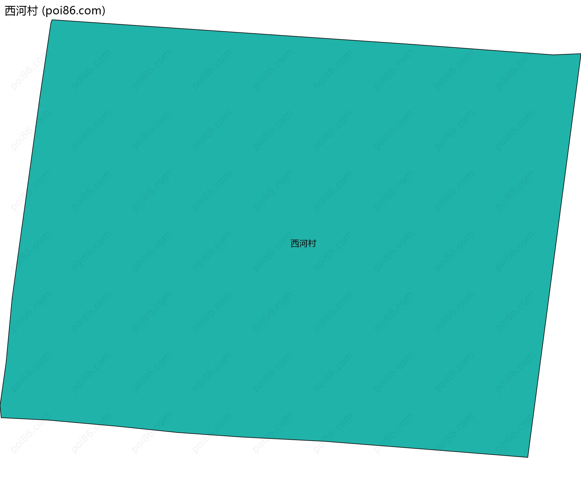 西河村边界地图