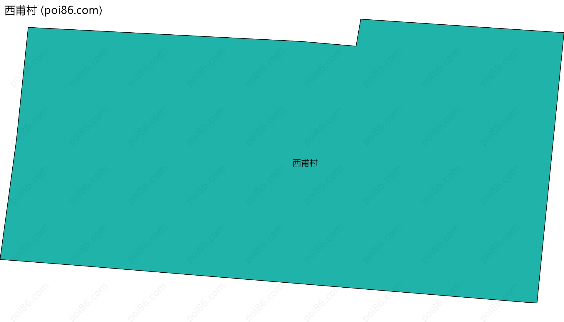 西甫村边界地图