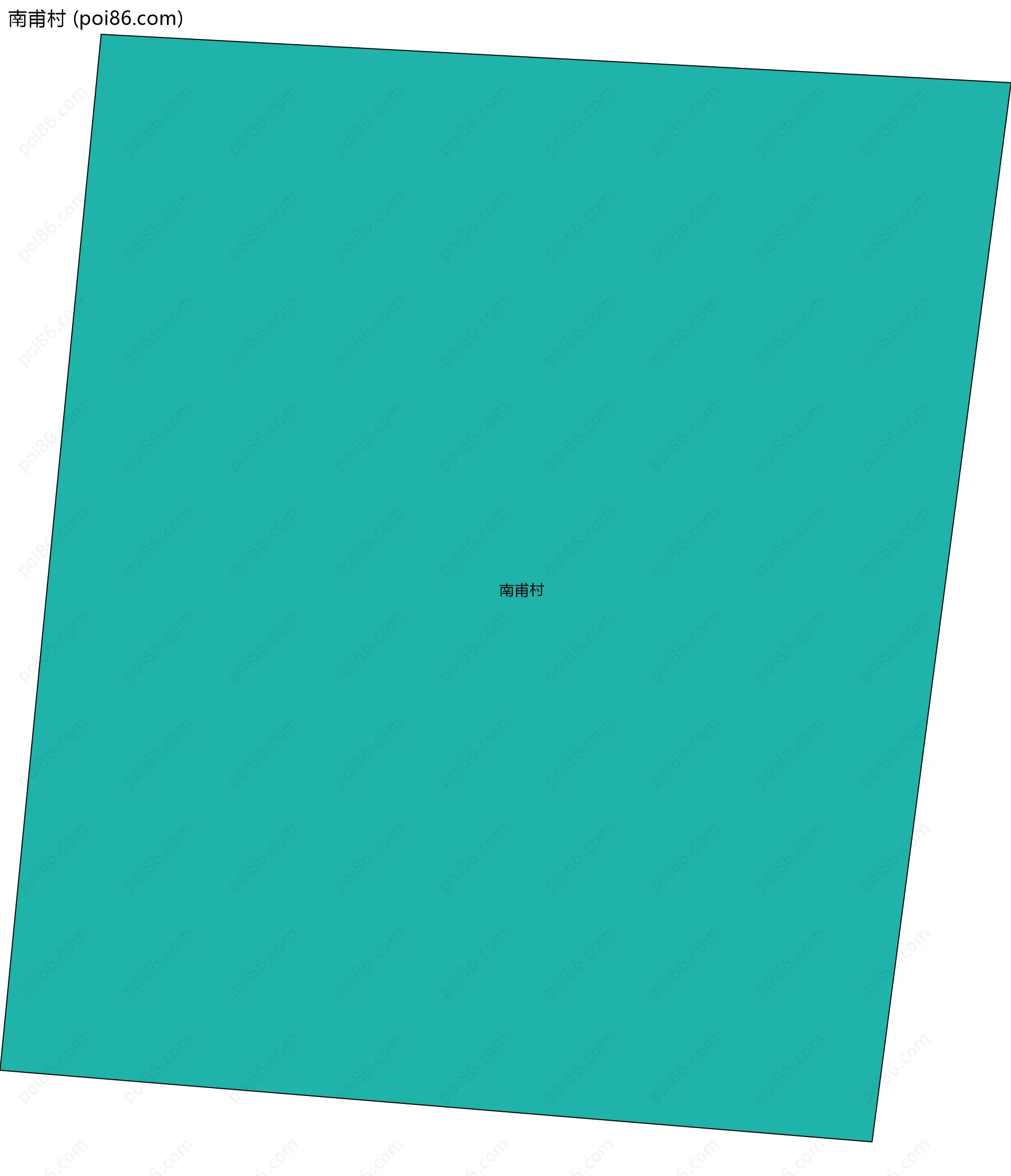 南甫村边界地图