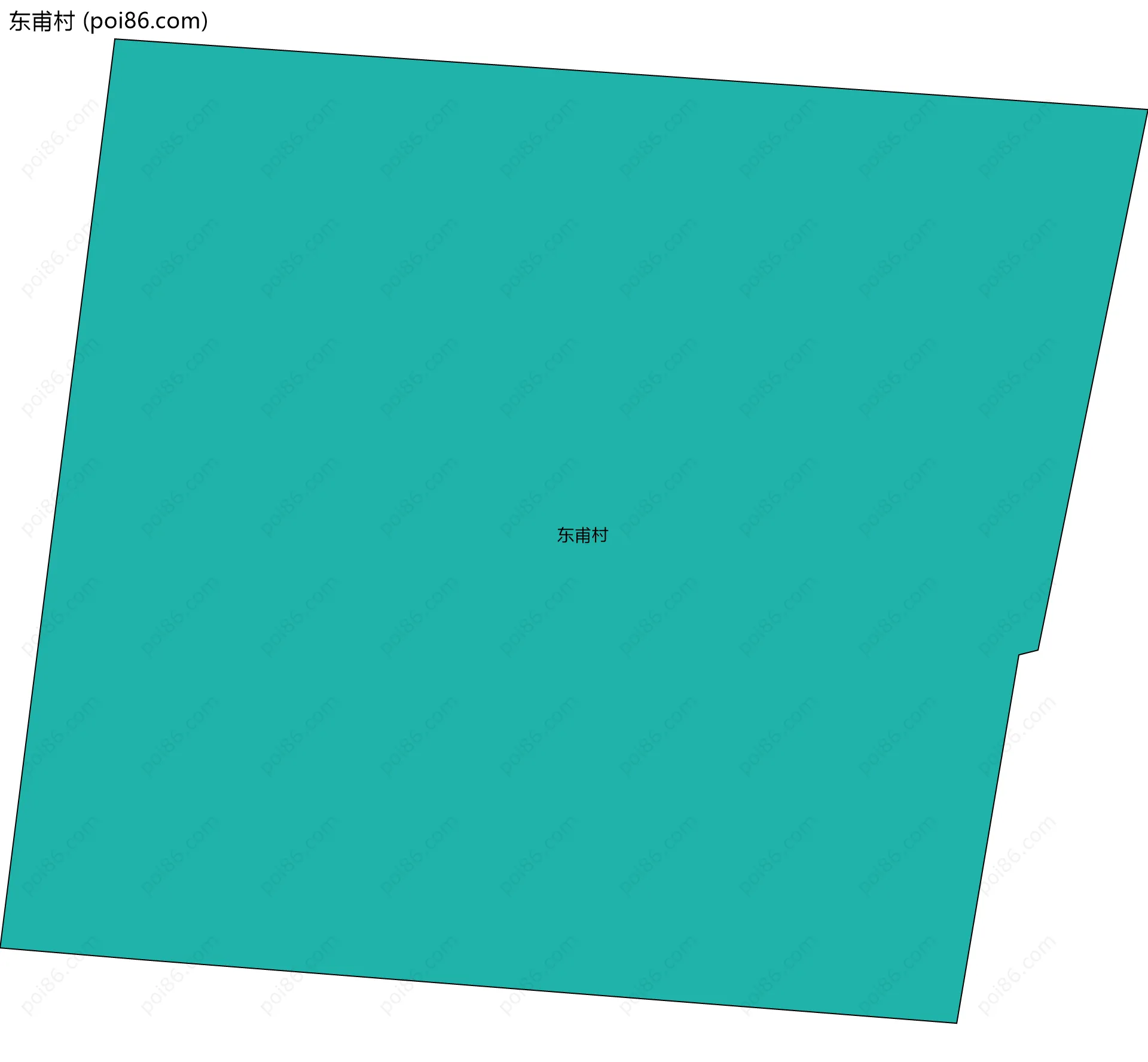 东甫村边界地图