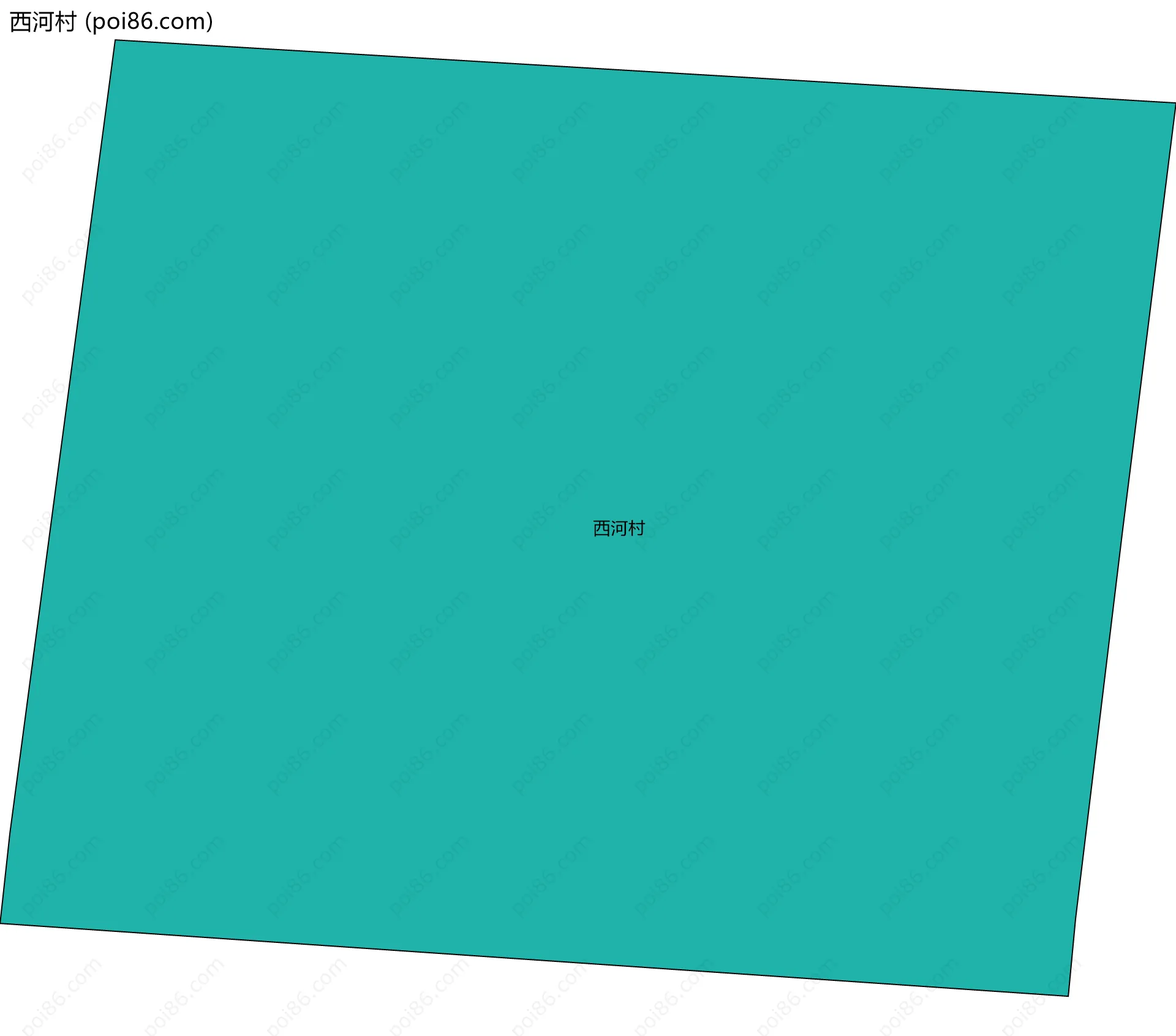 西河村边界地图