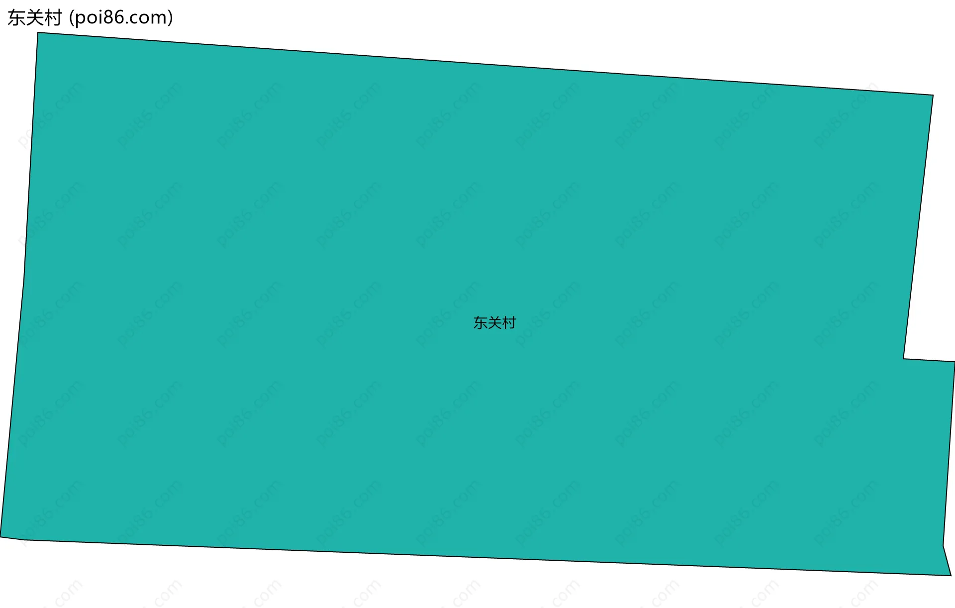 东关村边界地图