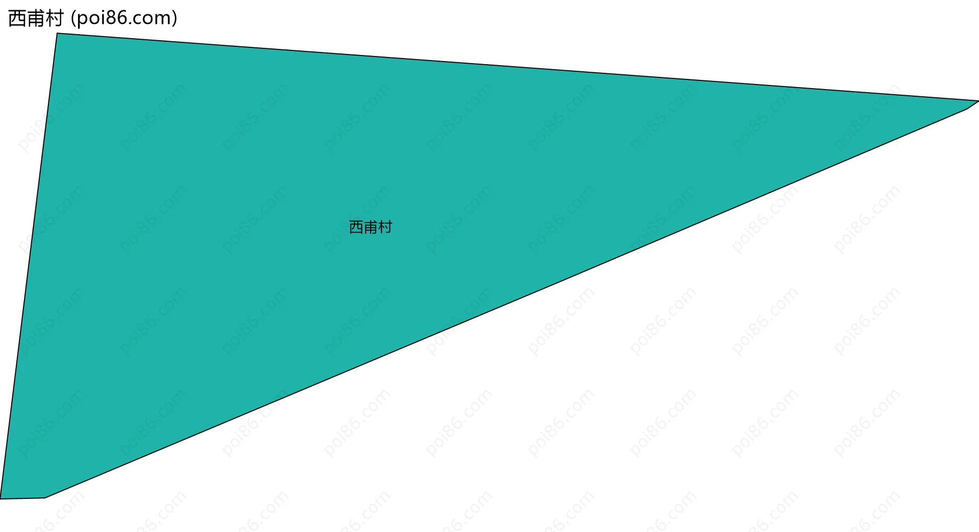 西甫村边界地图