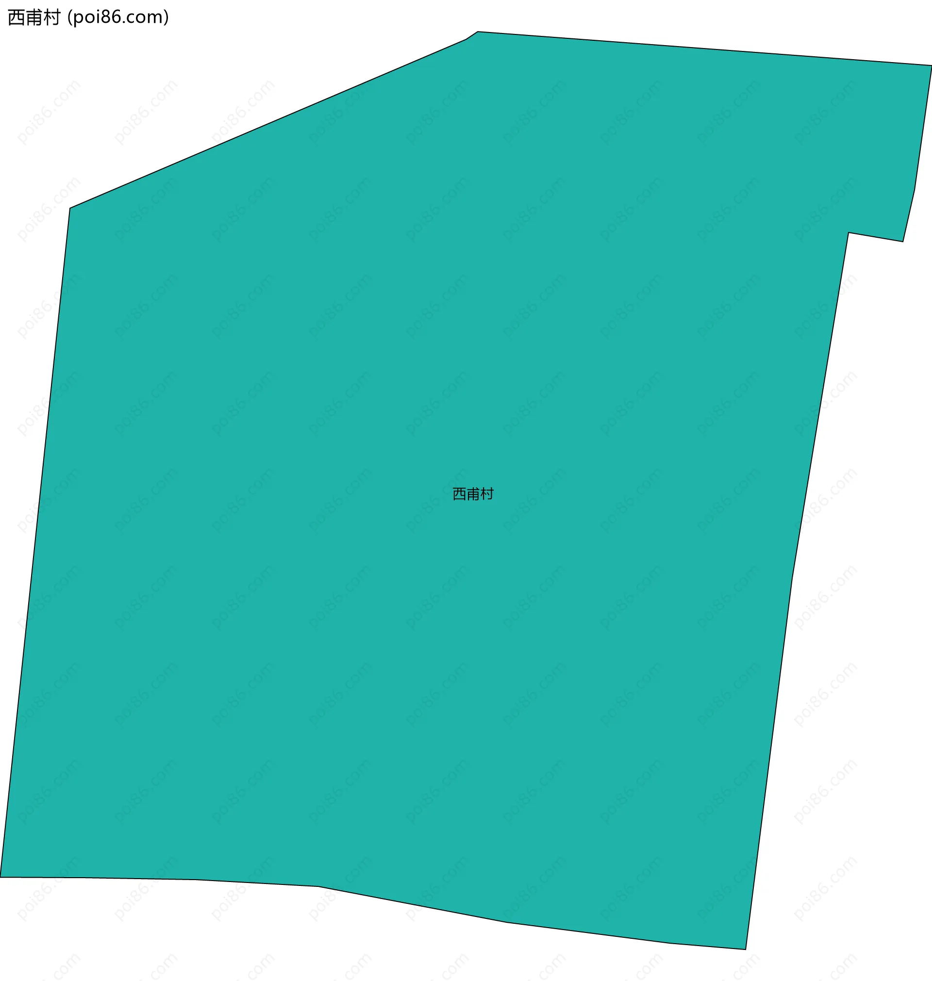 西甫村边界地图