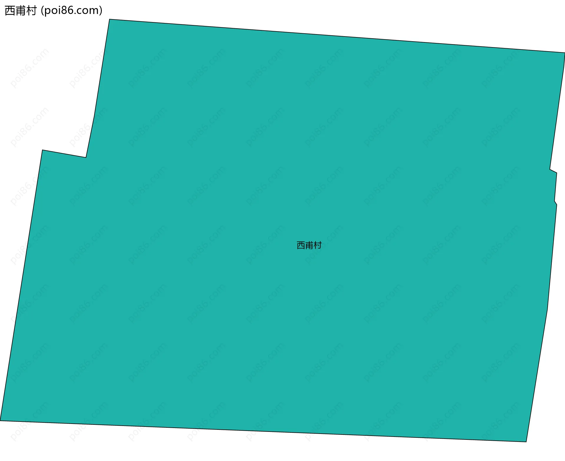 西甫村边界地图