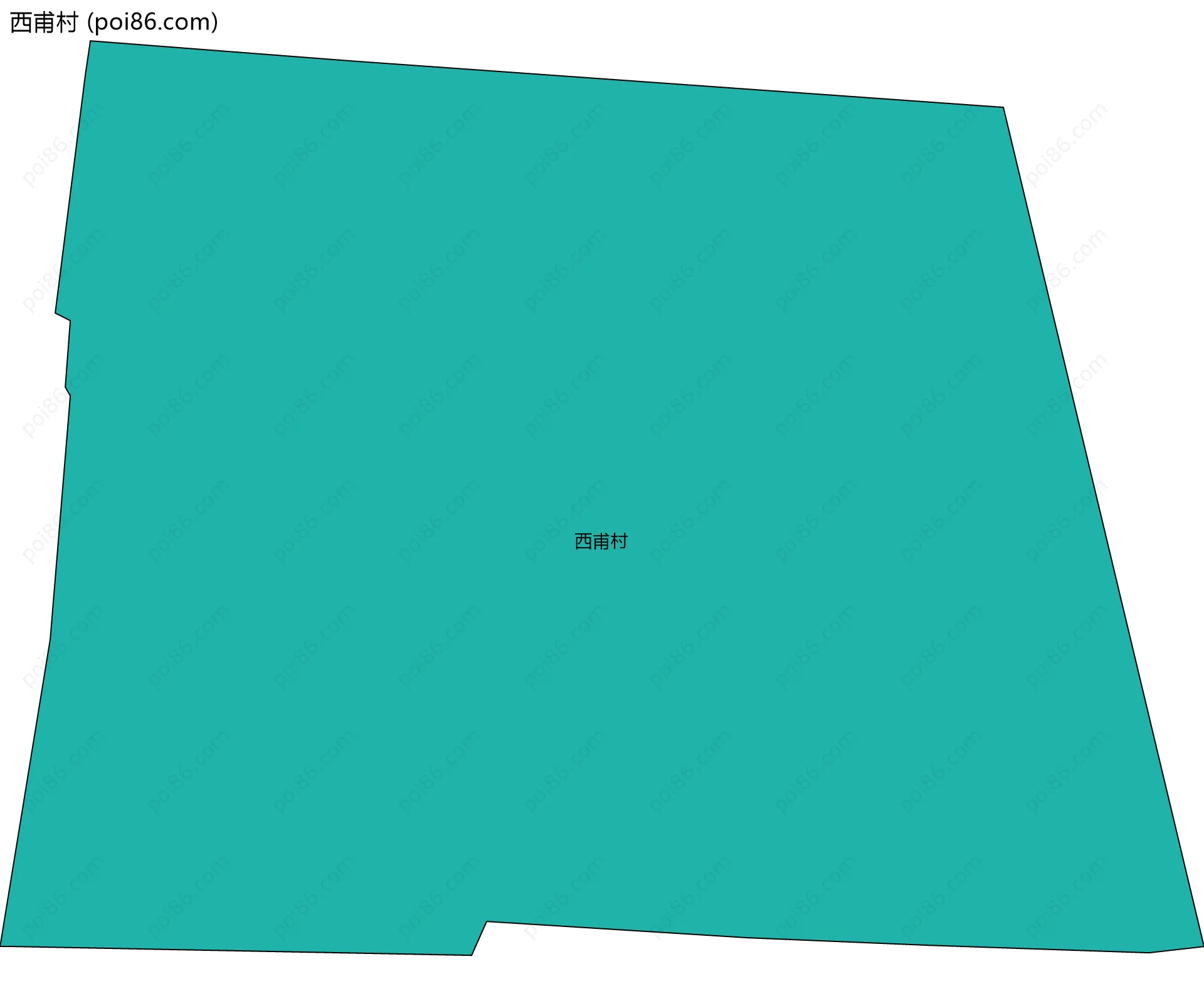 西甫村边界地图