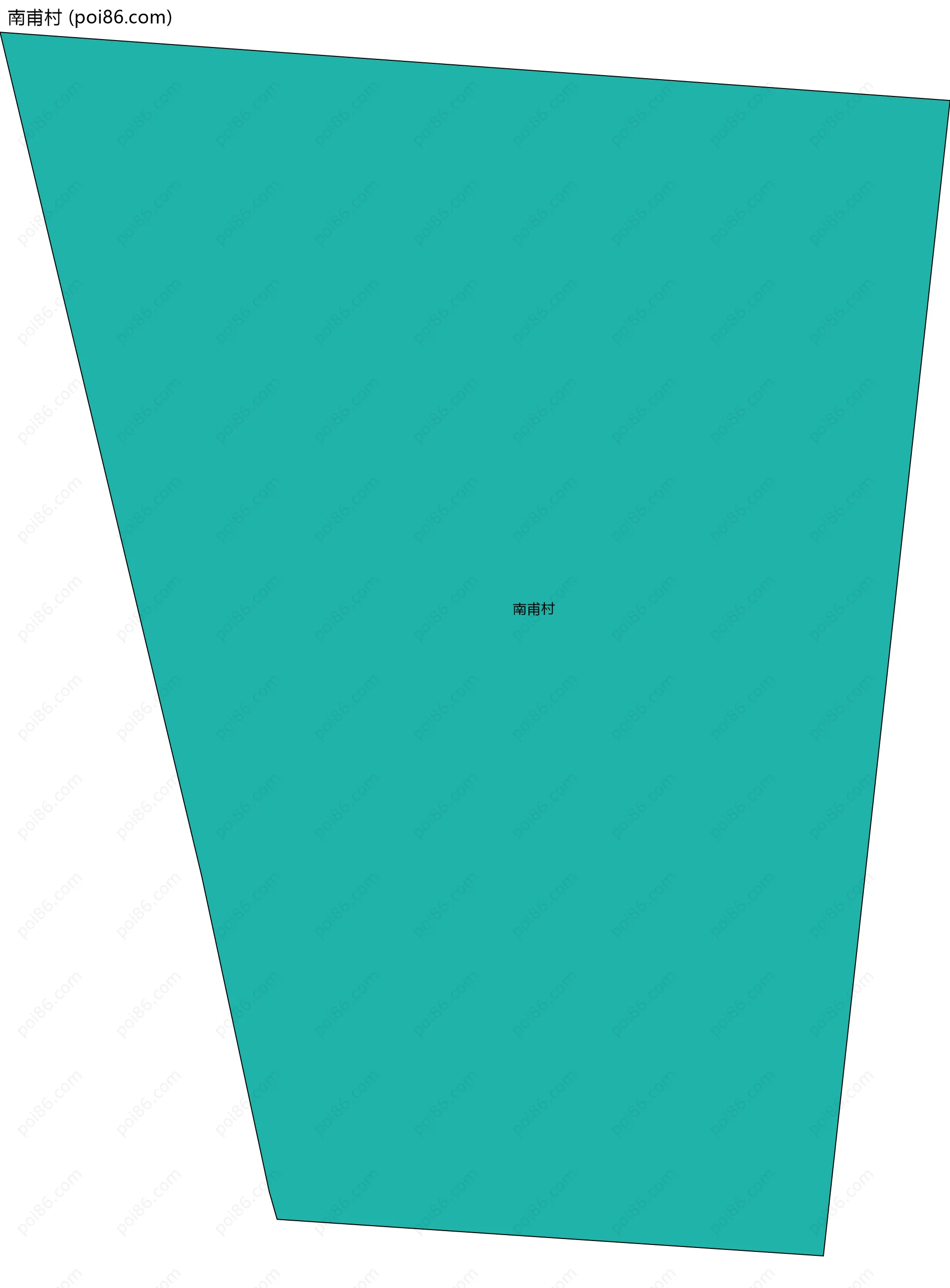 南甫村边界地图