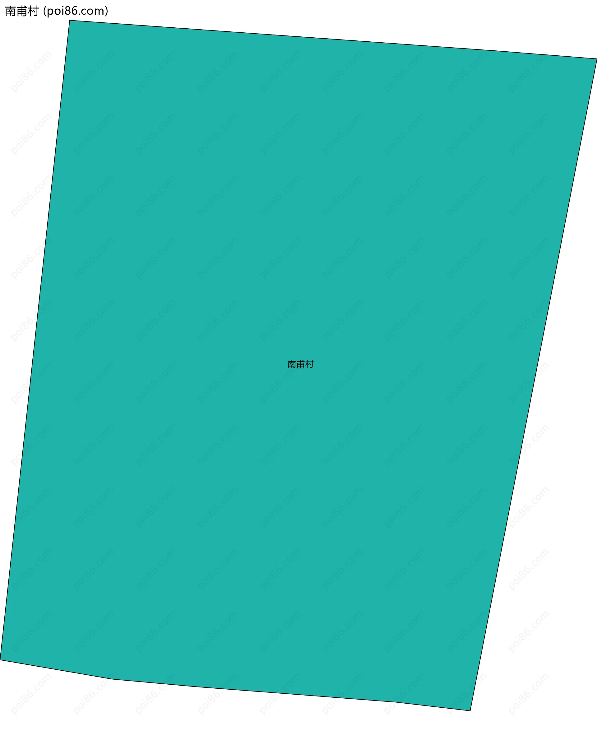 南甫村边界地图