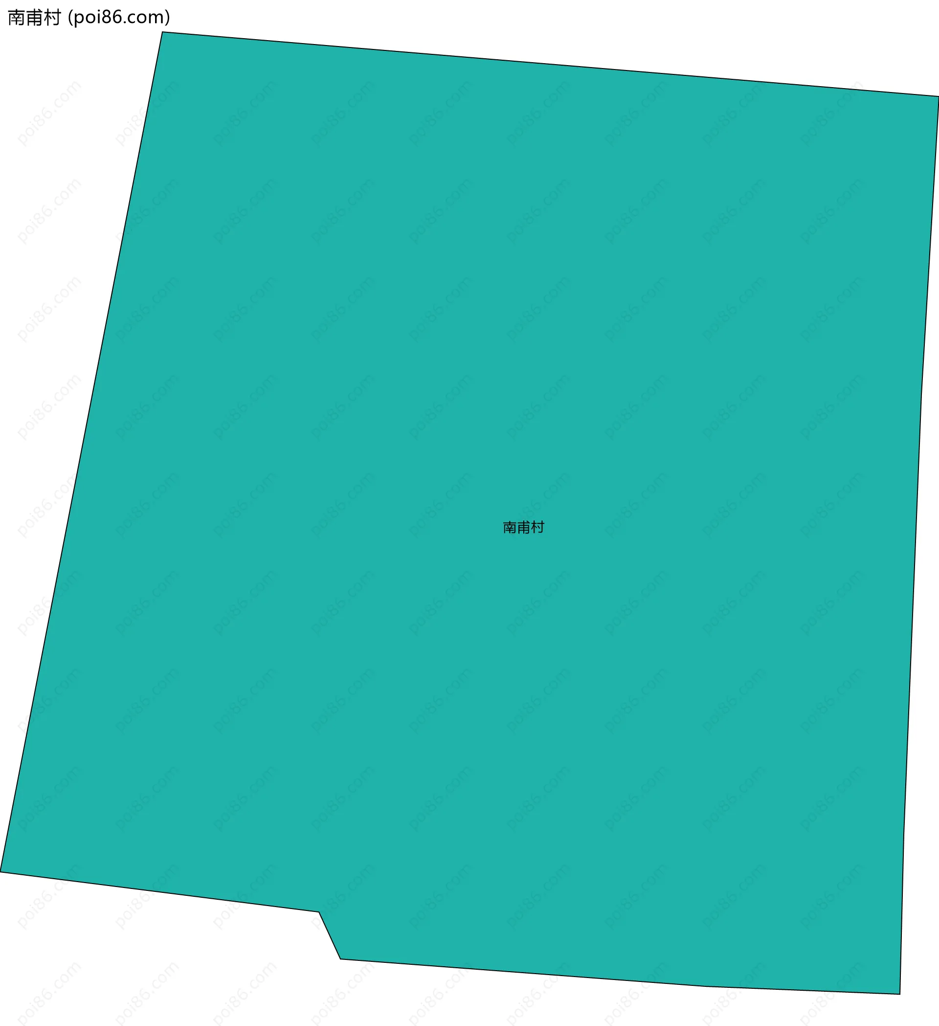 南甫村边界地图