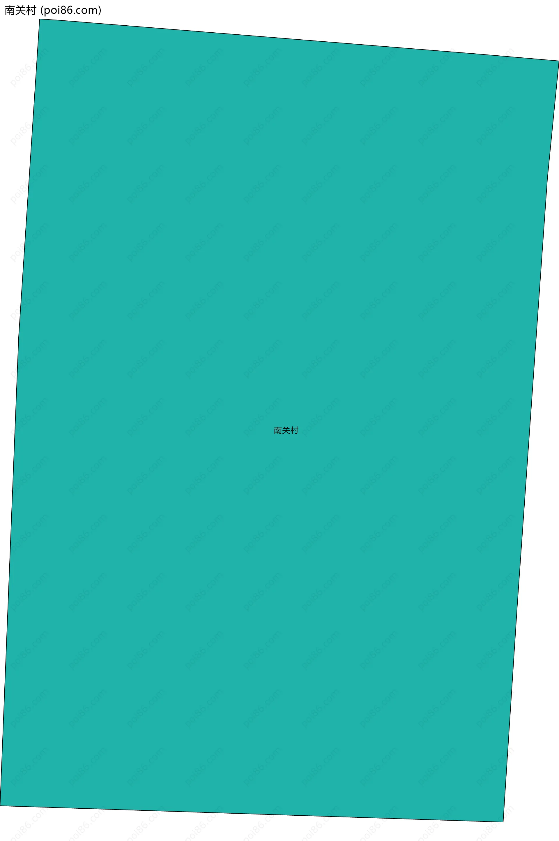 南关村边界地图