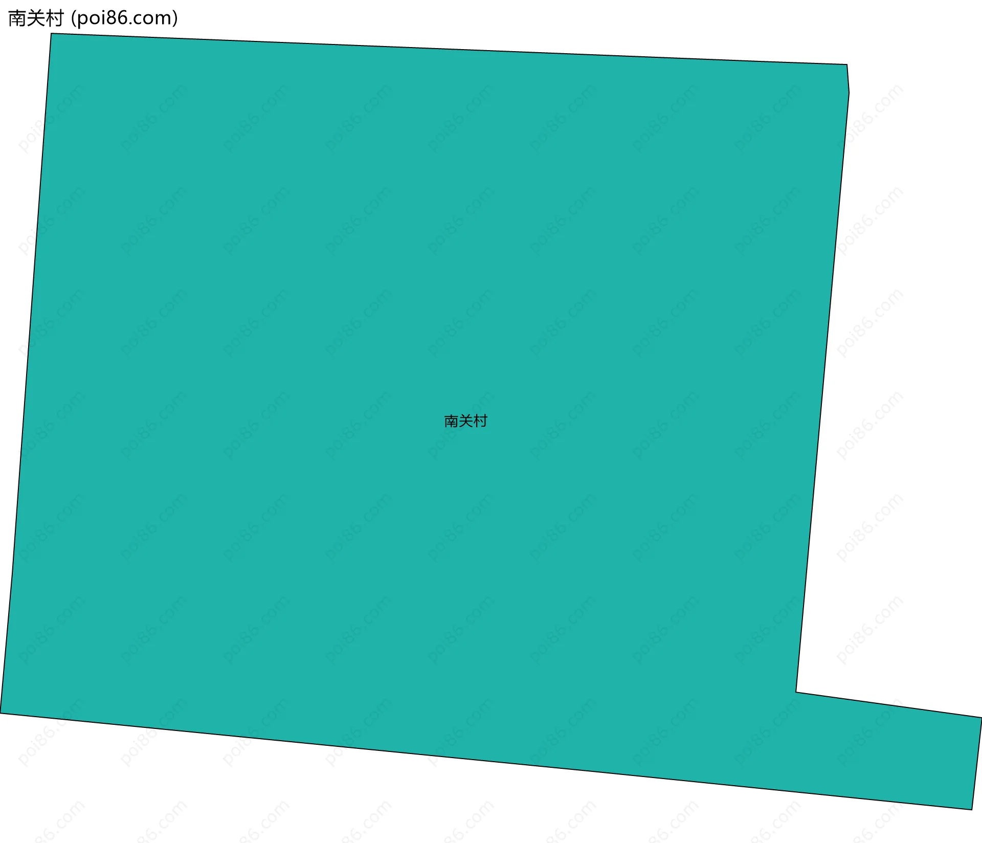 南关村边界地图