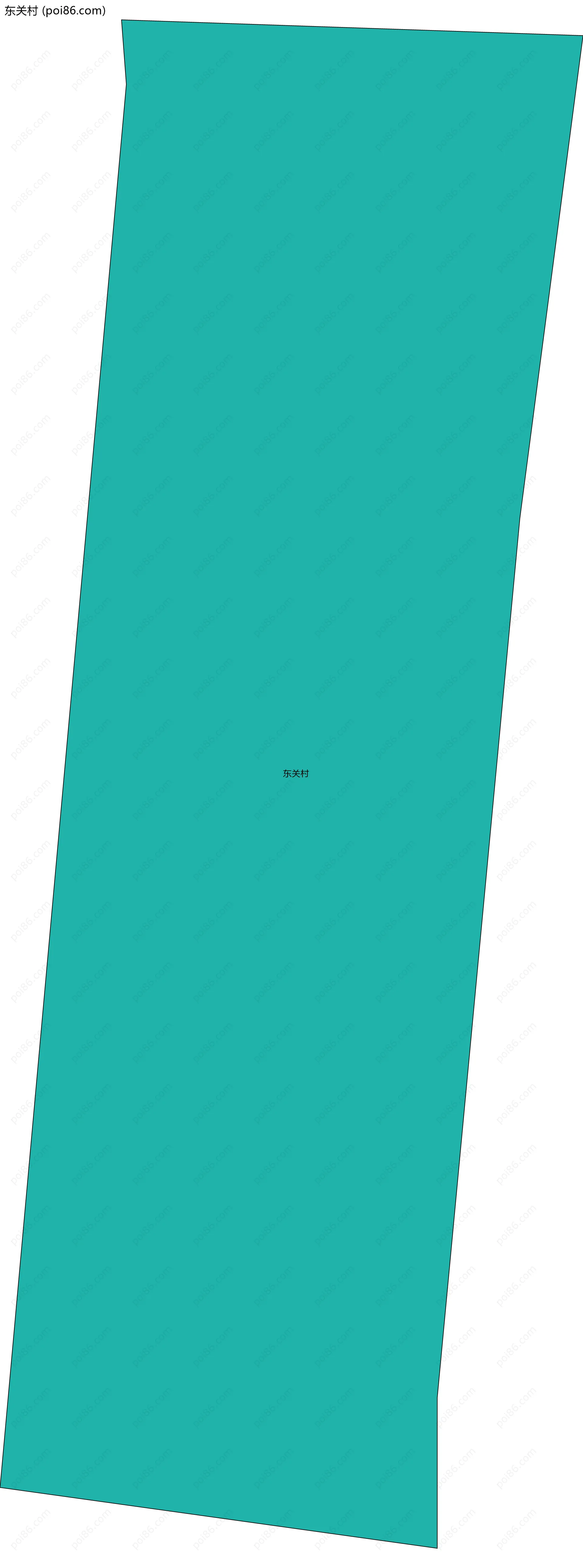 东关村边界地图