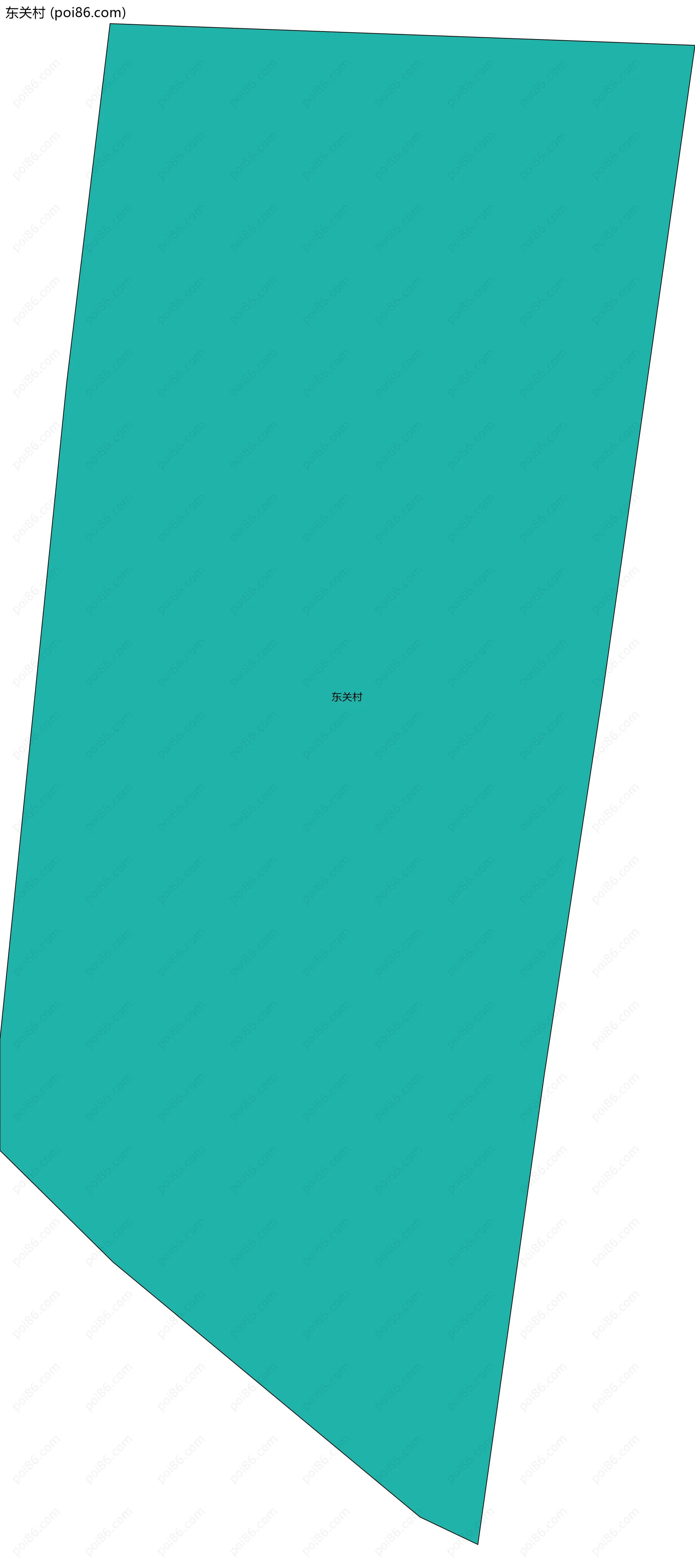 东关村边界地图