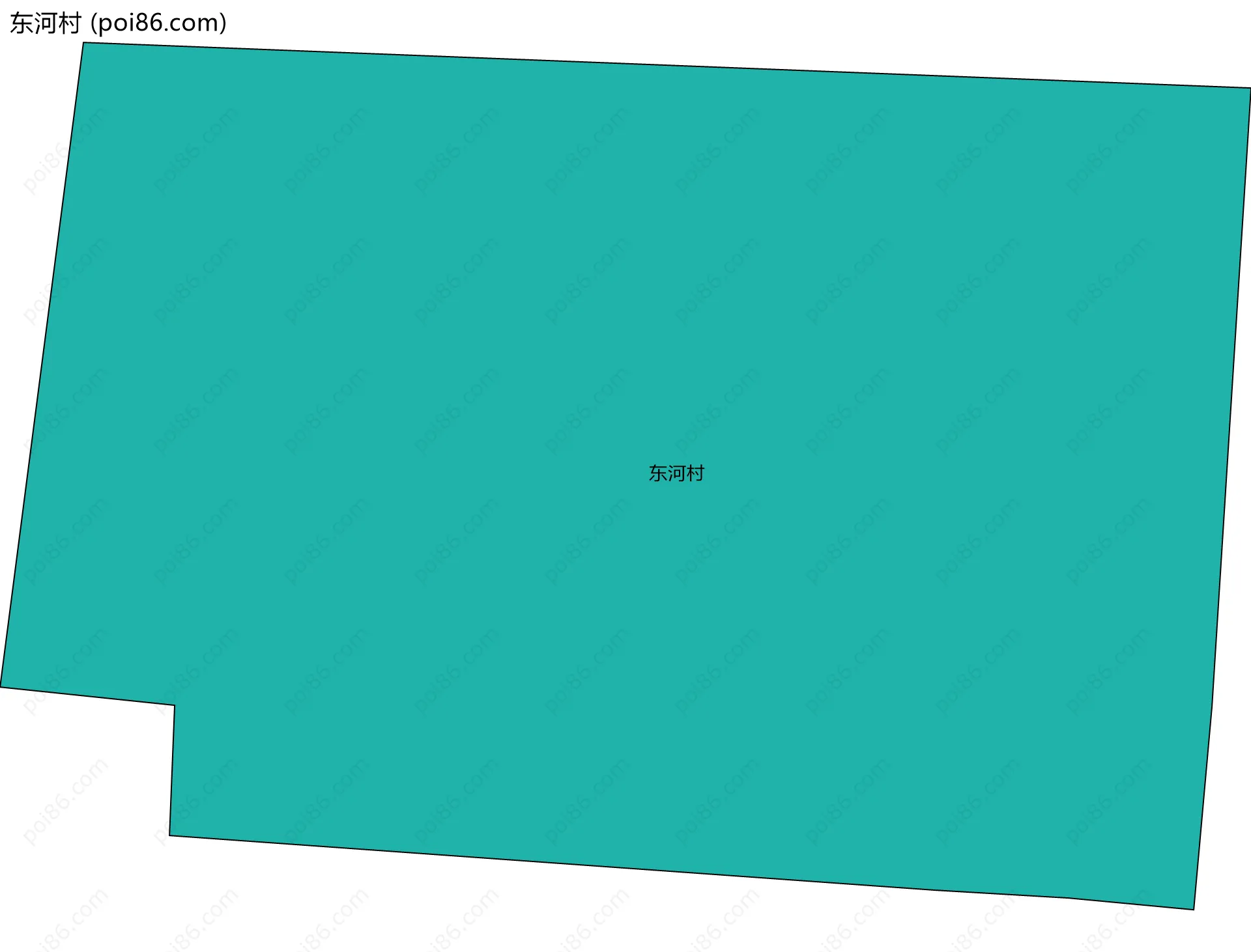 东河村边界地图