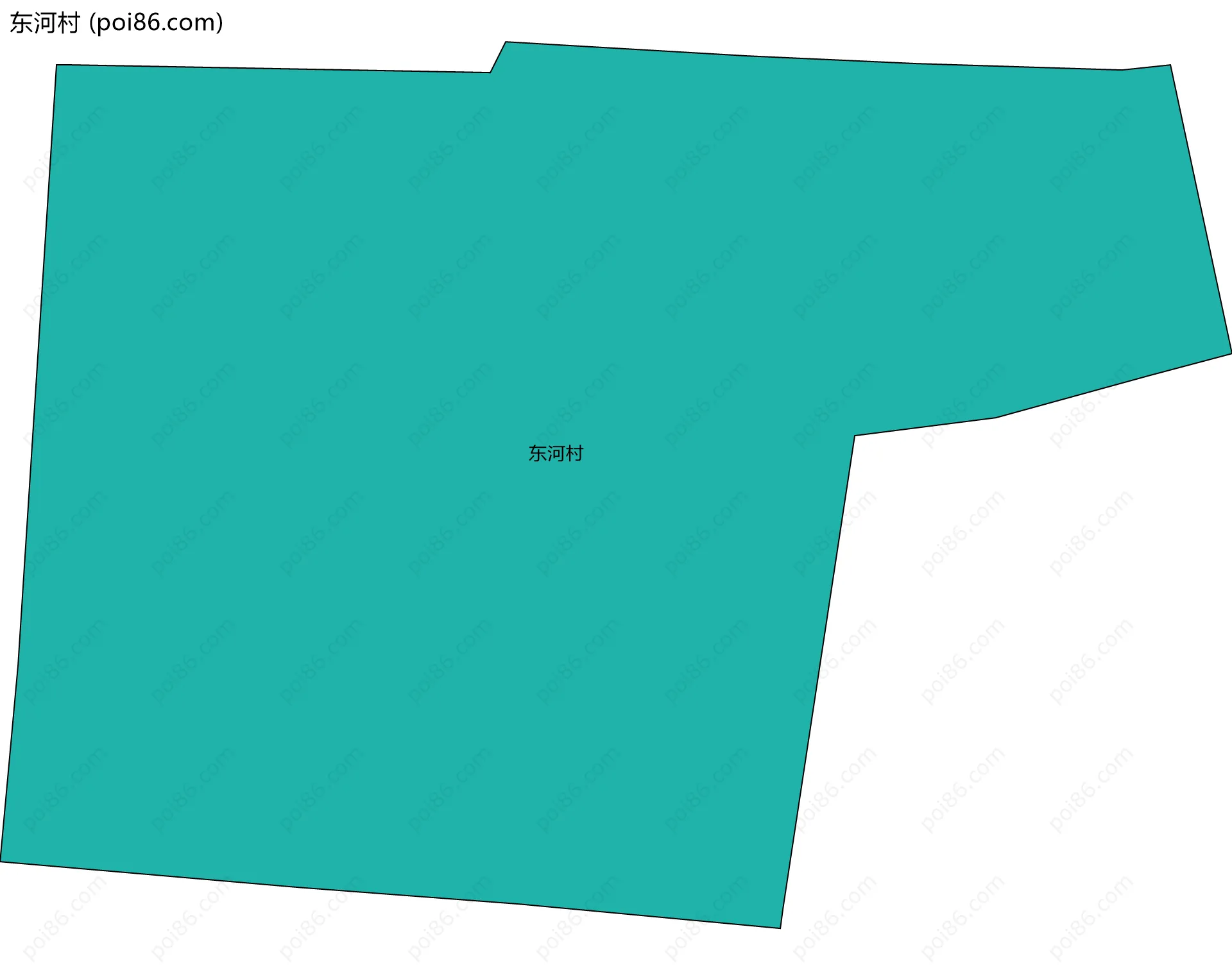 东河村边界地图