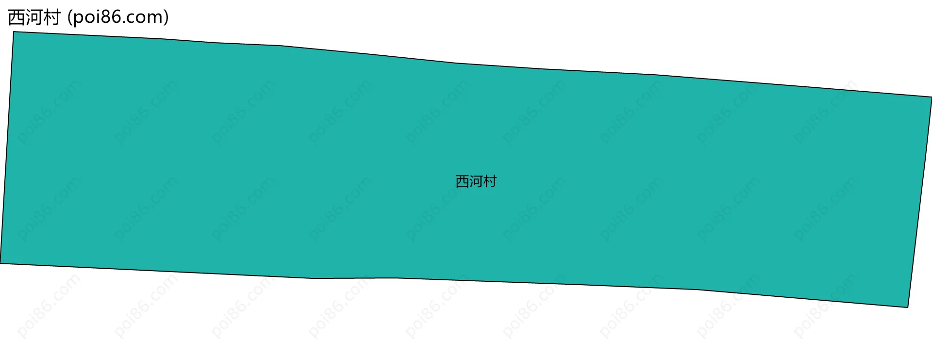 西河村边界地图