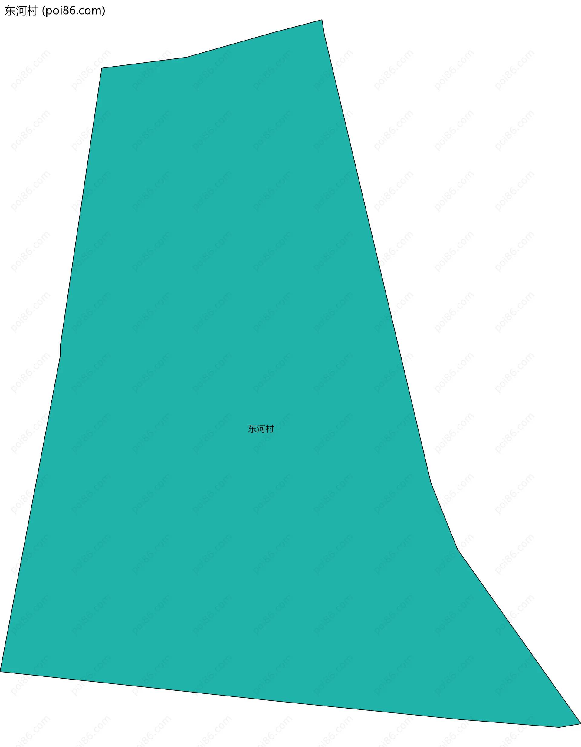 东河村边界地图