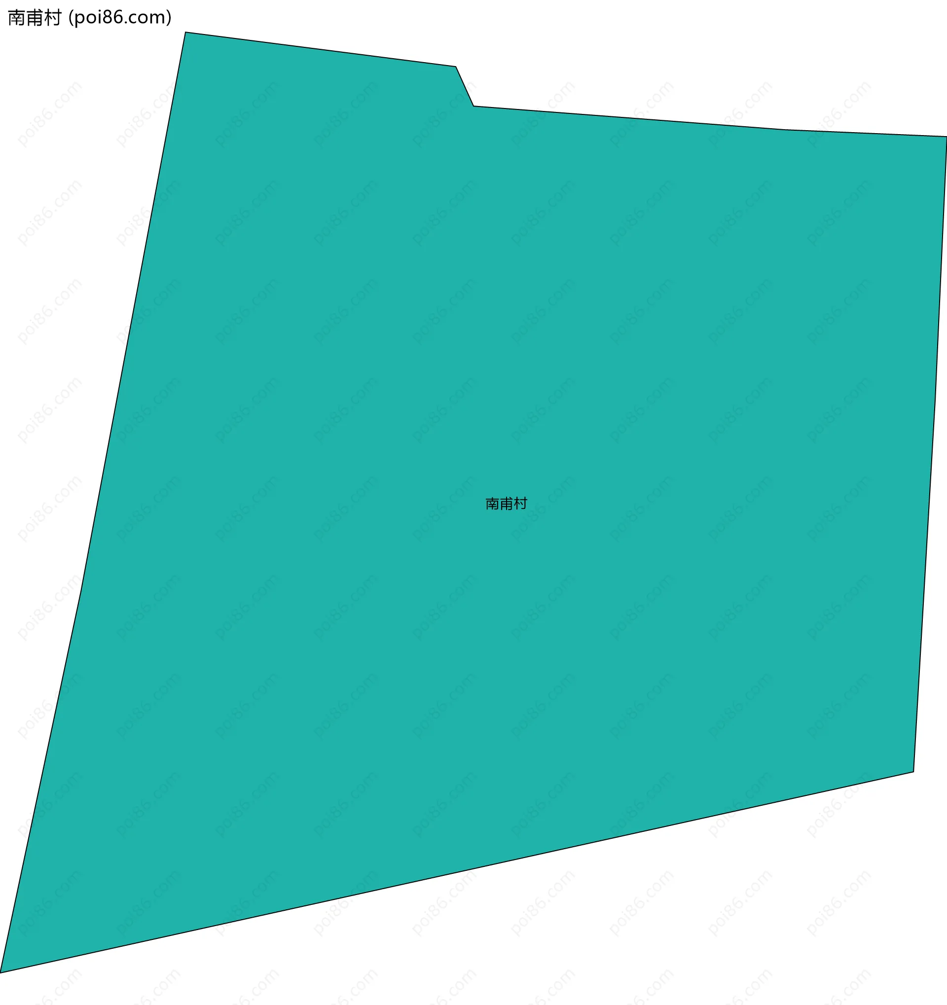 南甫村边界地图