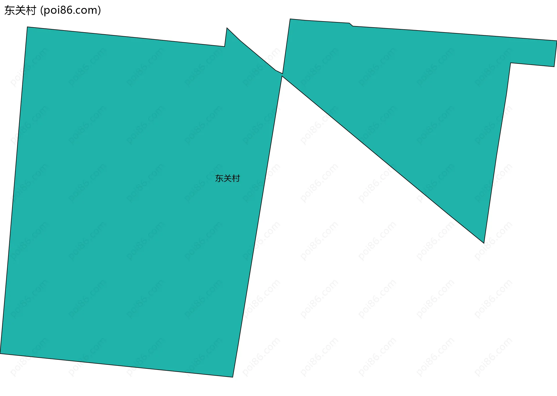 东关村边界地图
