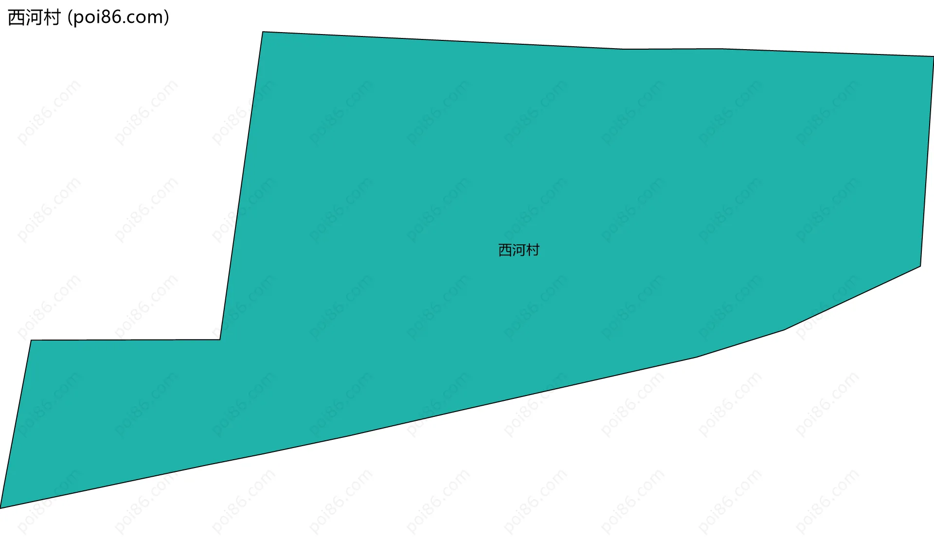 西河村边界地图