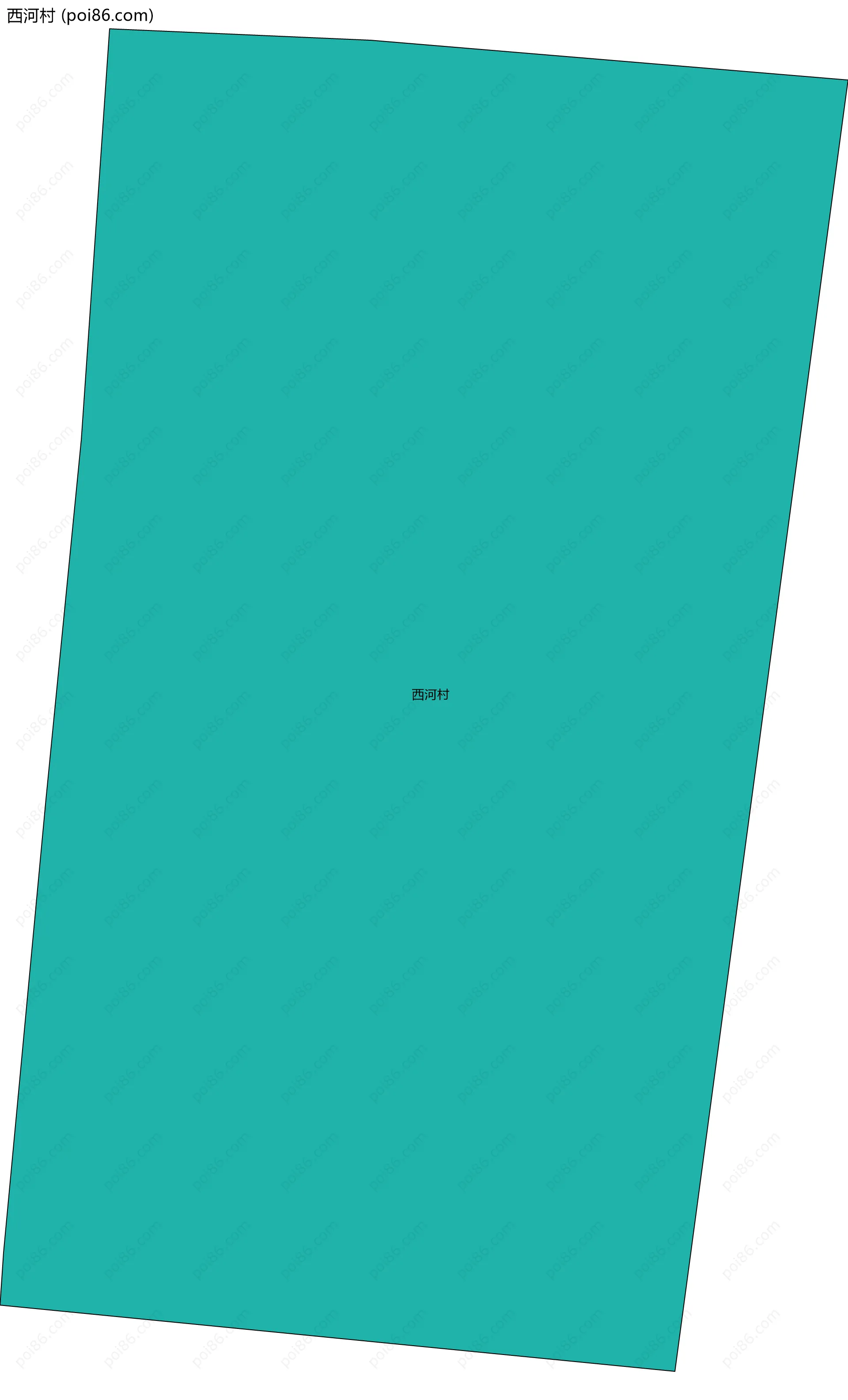 西河村边界地图