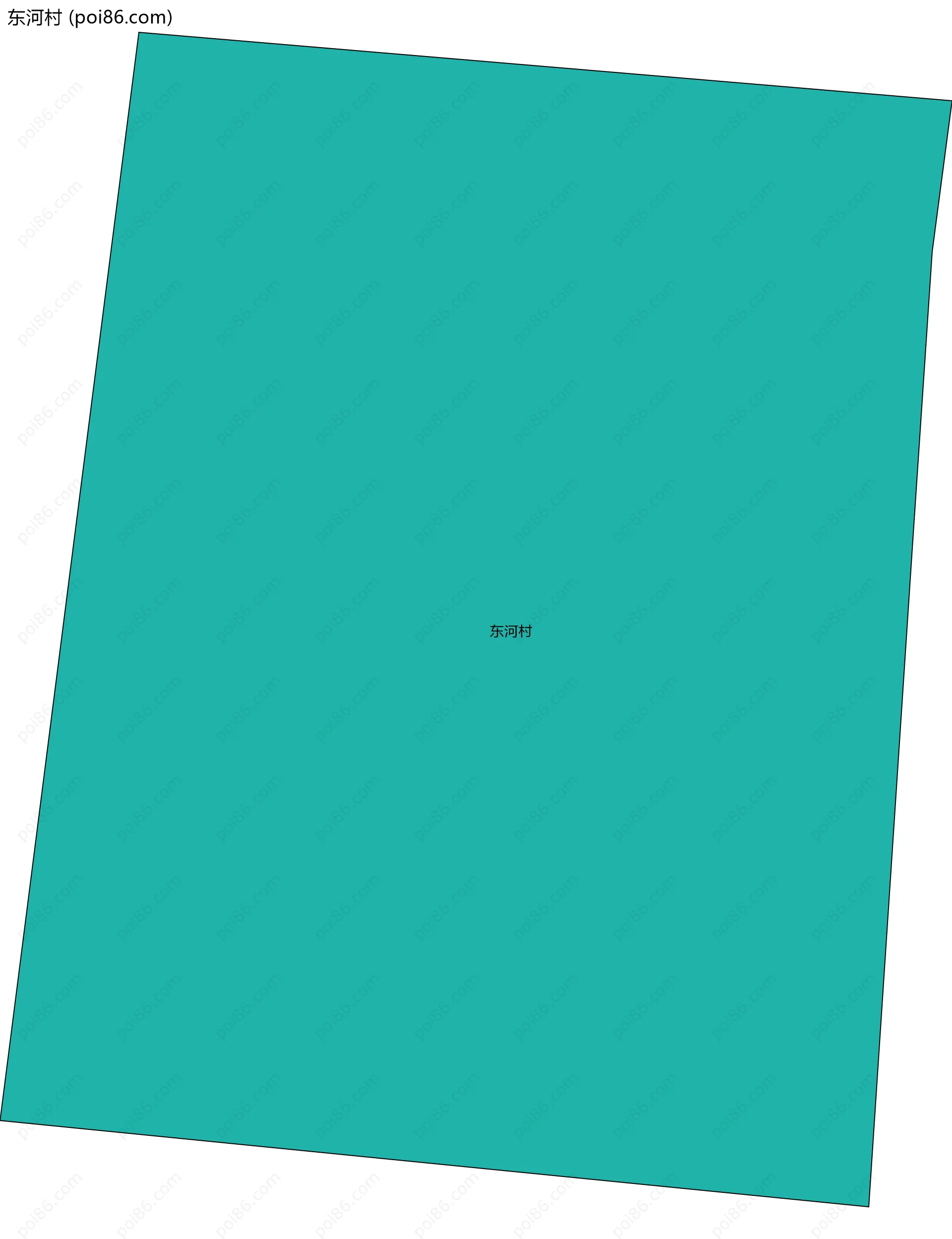 东河村边界地图