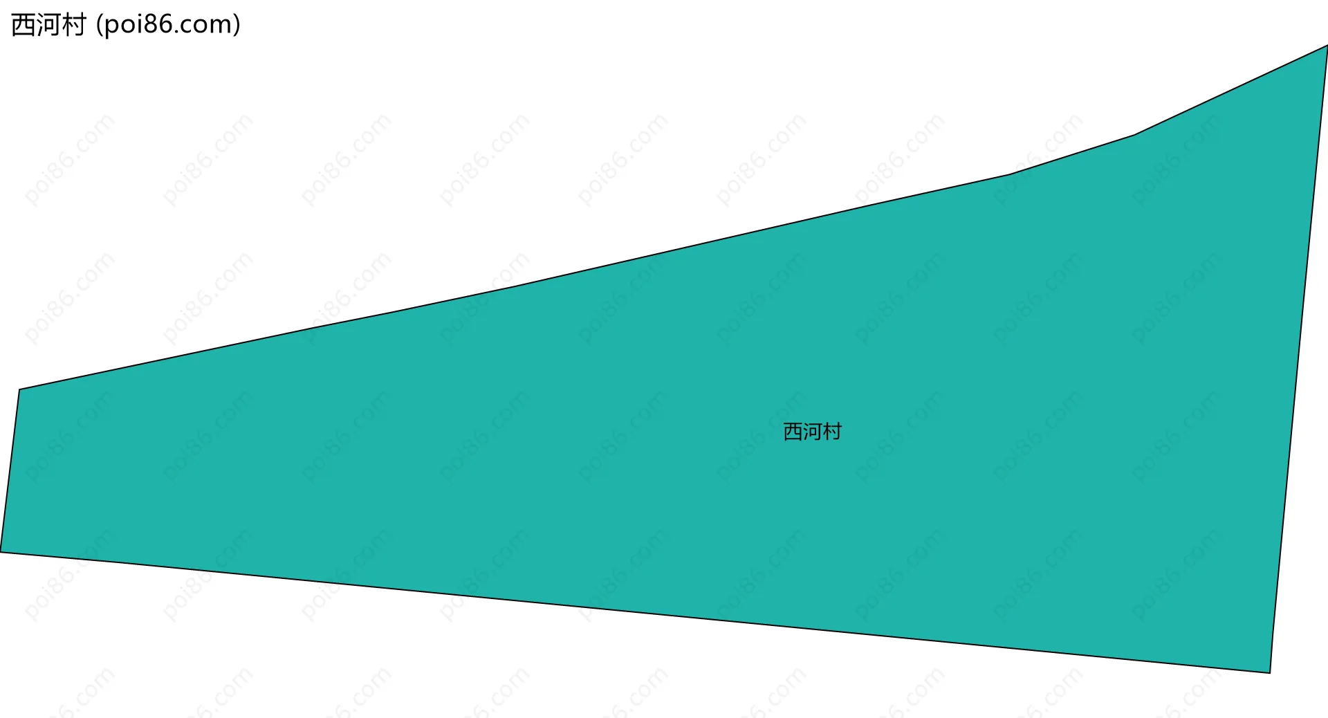 西河村边界地图