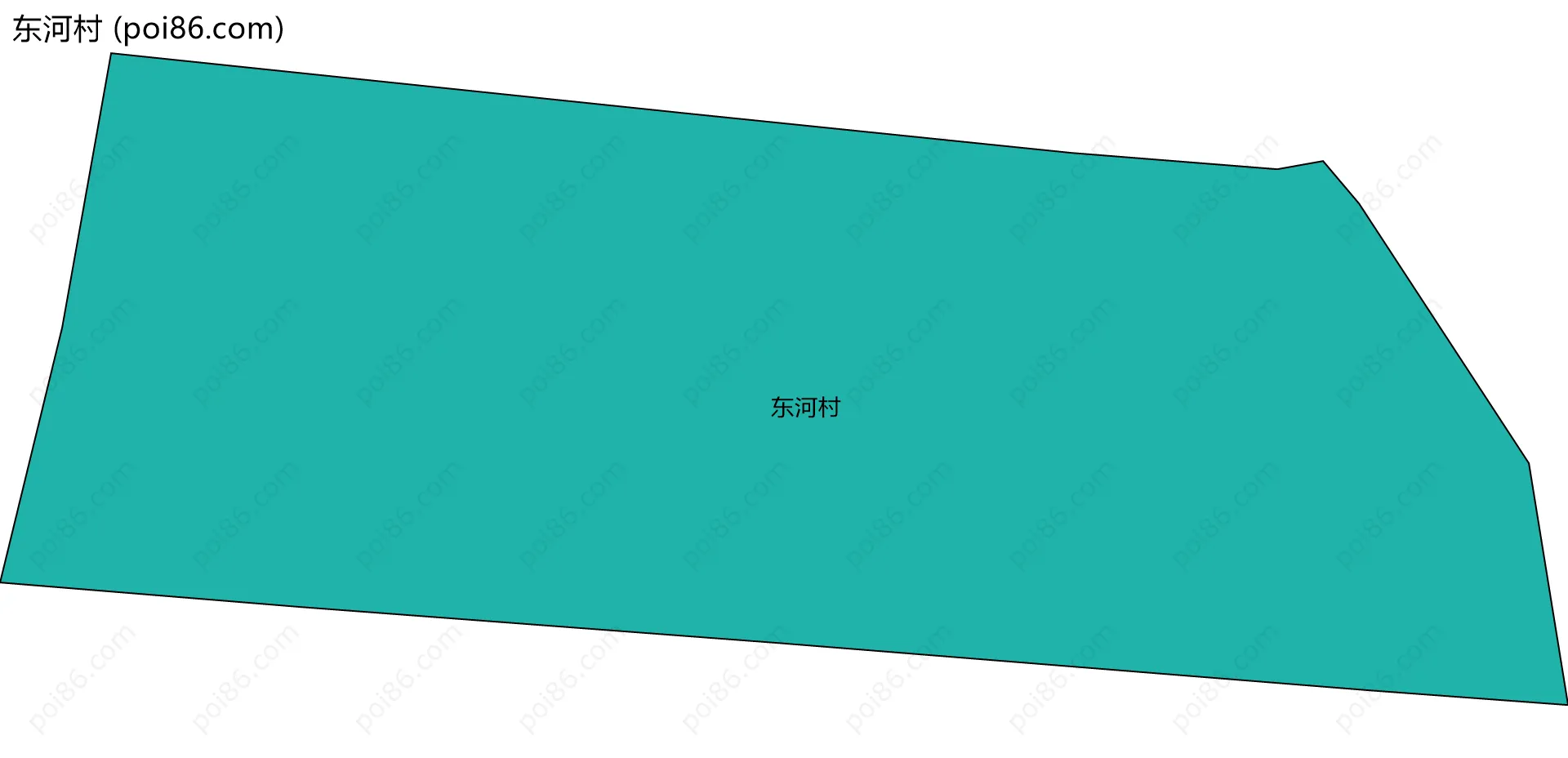 东河村边界地图