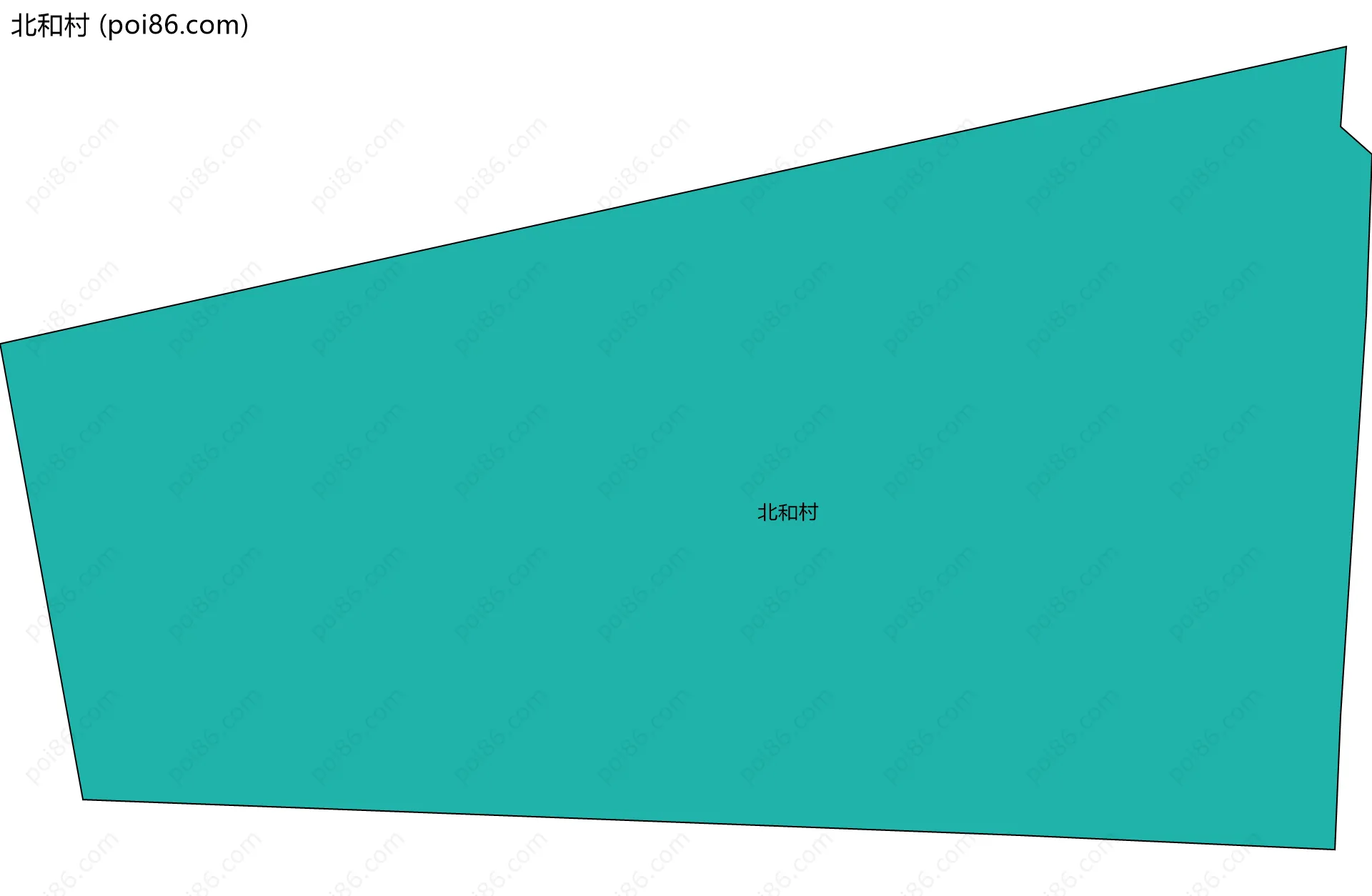 北和村边界地图